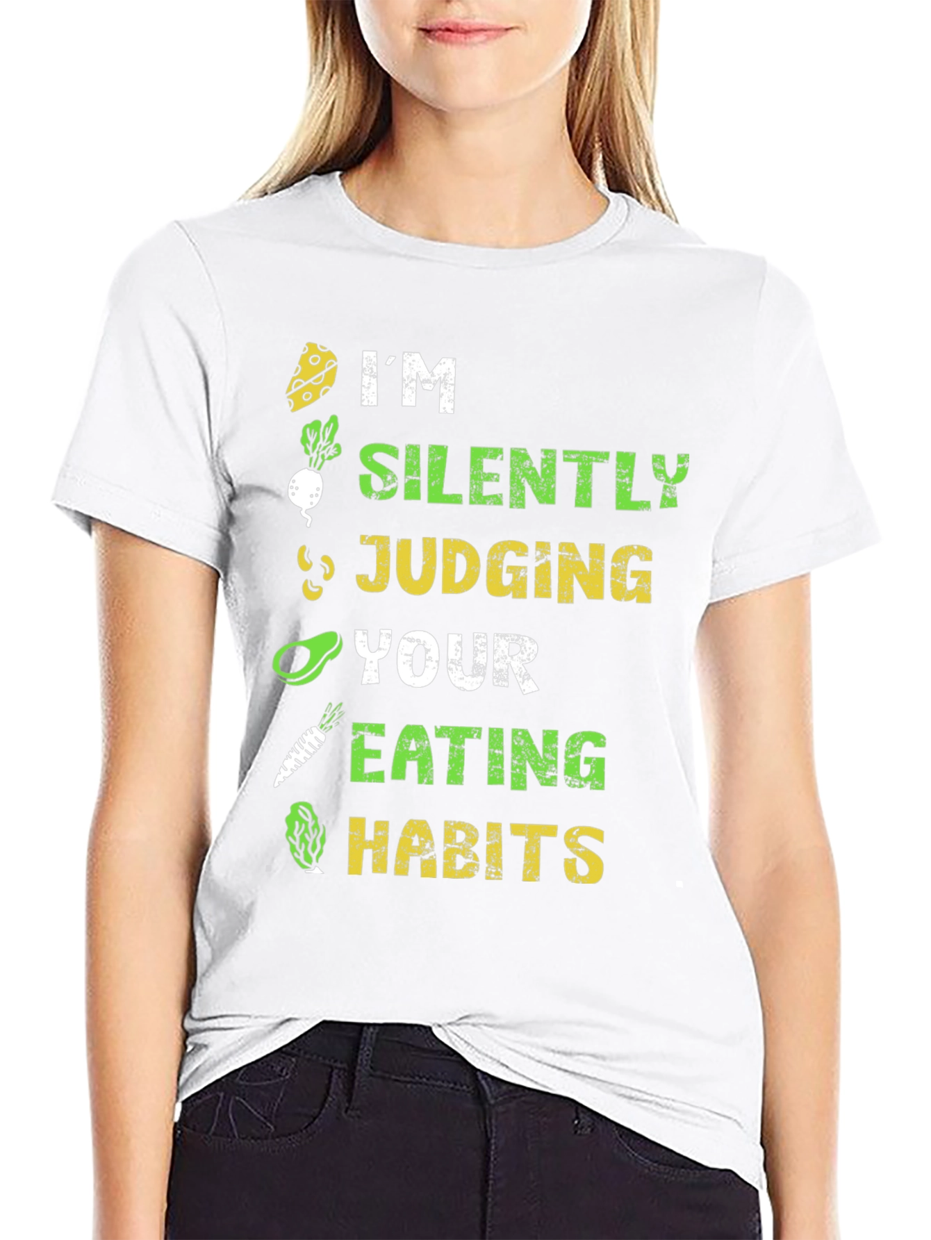 Vegan Silently Judging Graphic Tee - Unisex