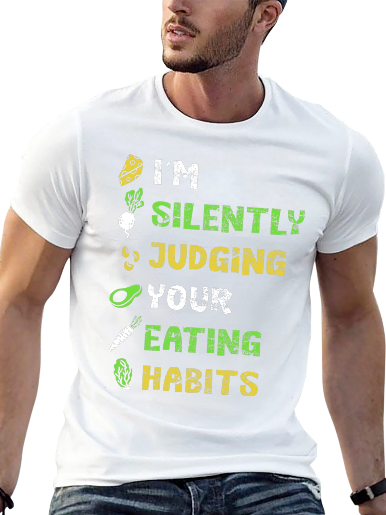 Vegan Silently Judging Graphic Tee - Unisex