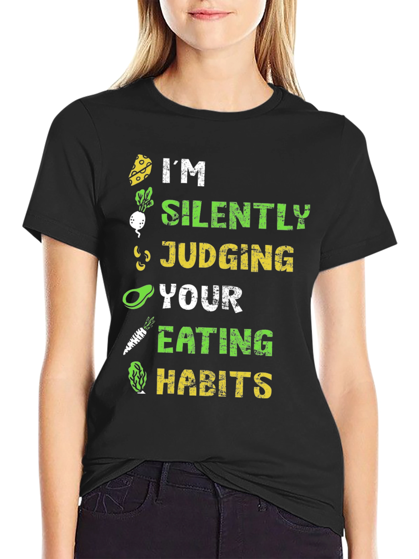 Vegan Silently Judging Graphic Tee - Unisex