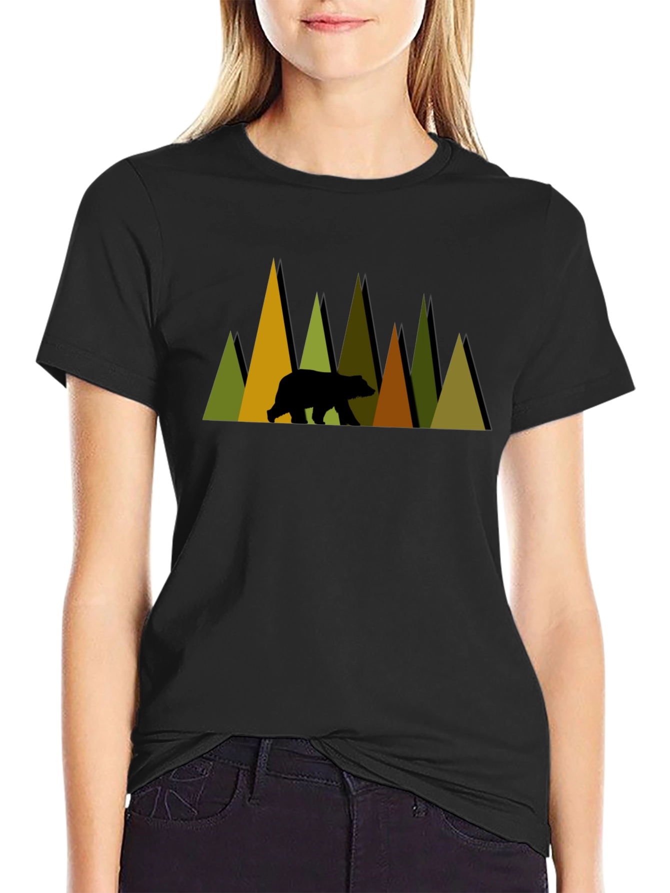 Mountain Bear Graphic Tee - Nature Lovers Shirt