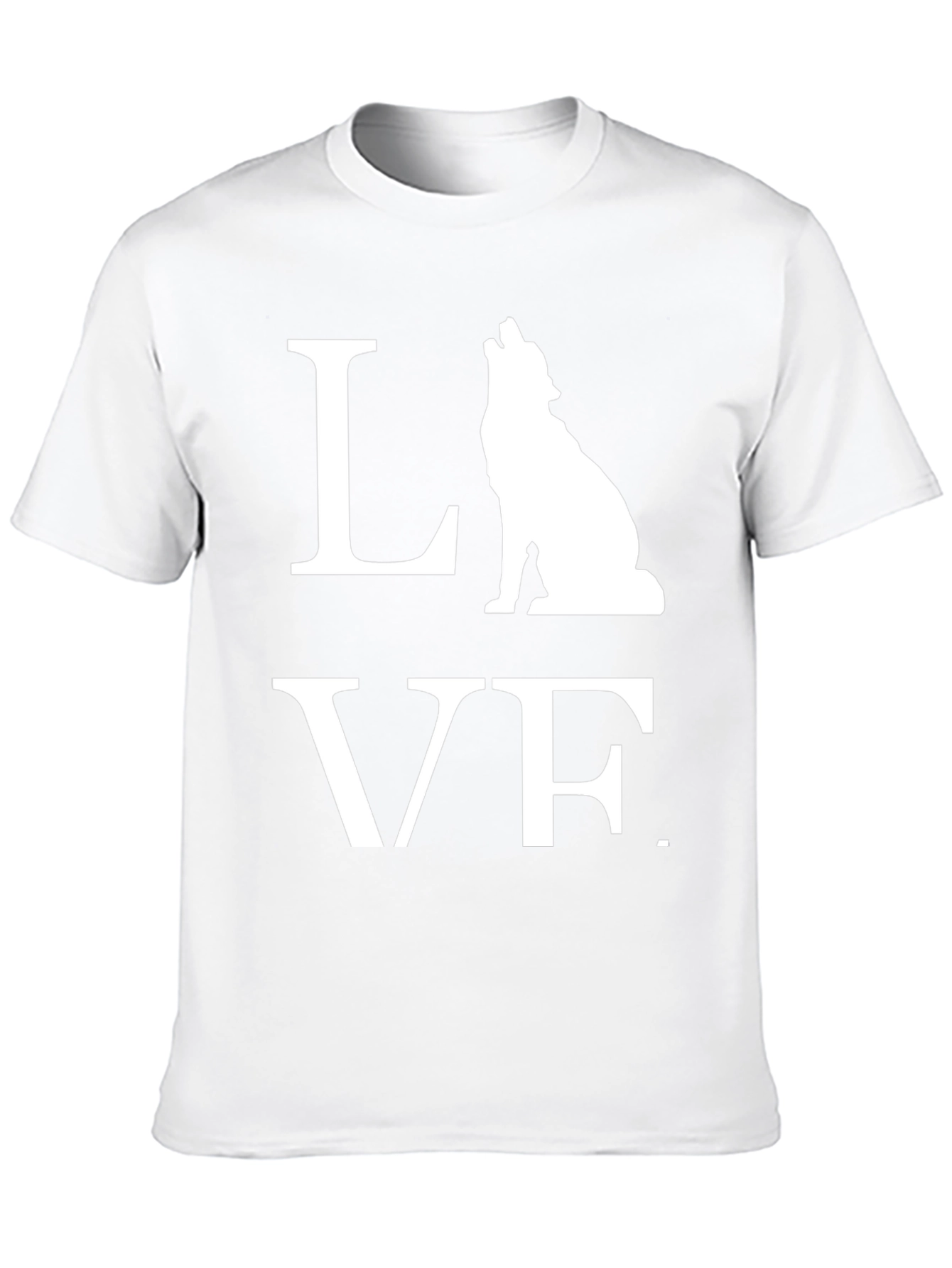 Wolf LOVE Graphic Tee - Mens Black T-Shirt