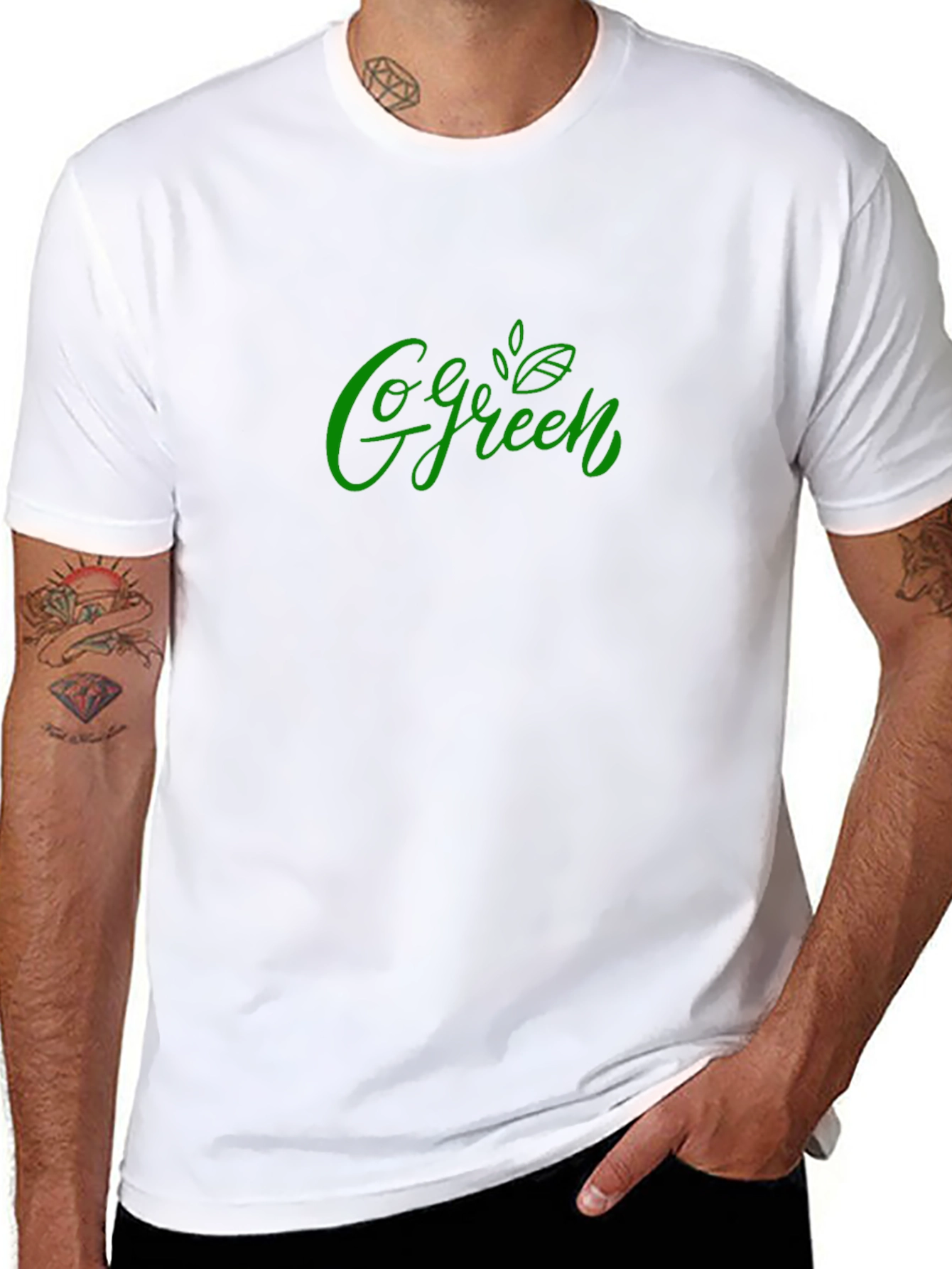 Go Green Graphic Tee - Eco Friendly Style