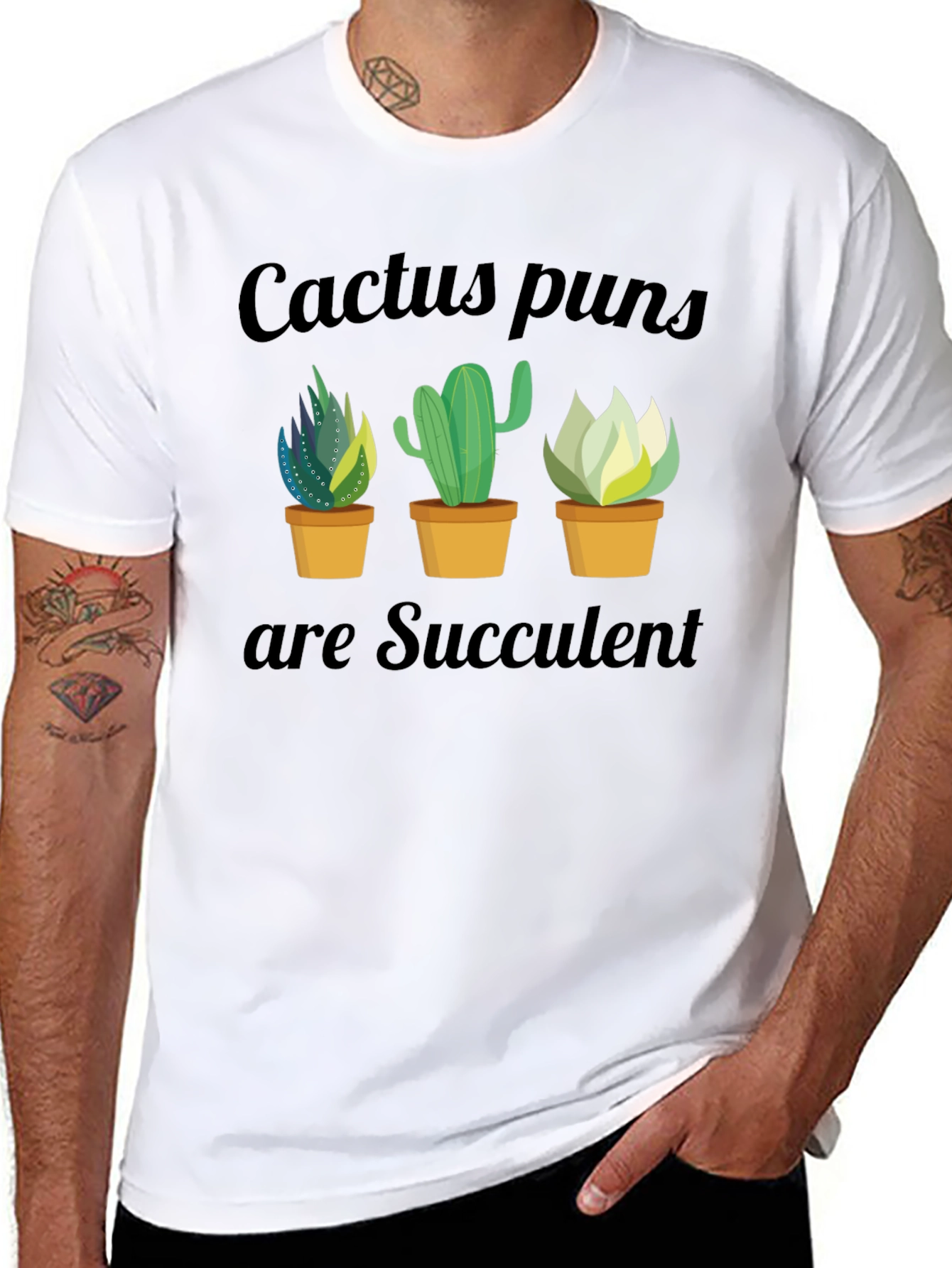 Cactus Puns Succulent Graphic T-Shirt - Unisex