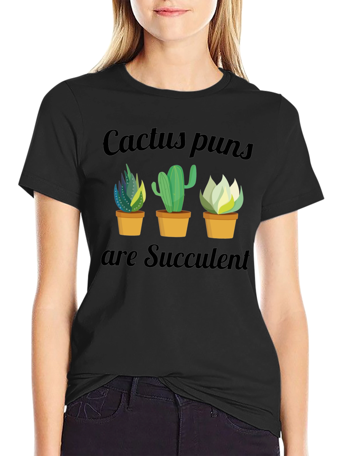 Cactus Puns Succulent Graphic T-Shirt - Unisex