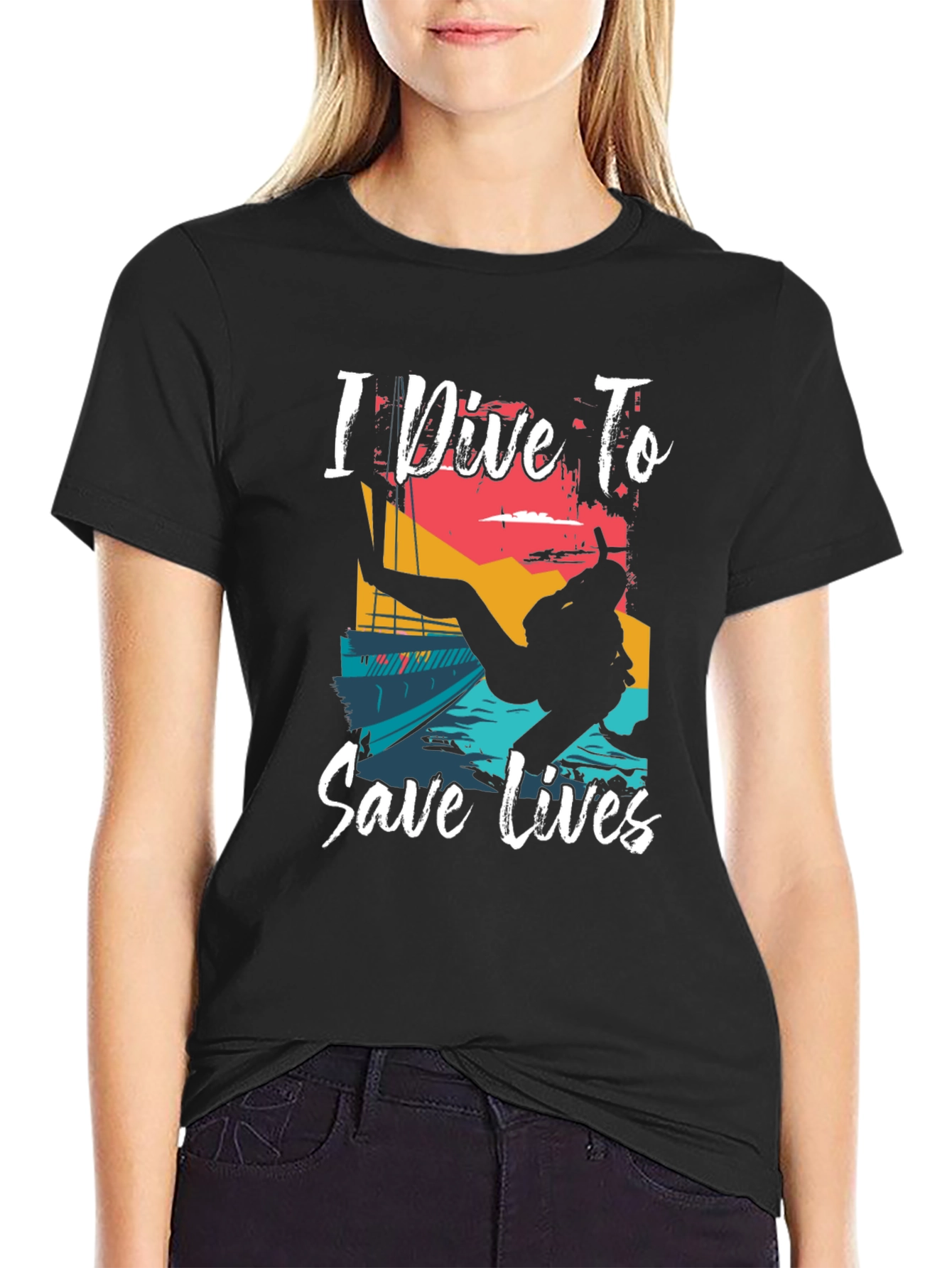 I Dive To Save Lives Graphic T-Shirt