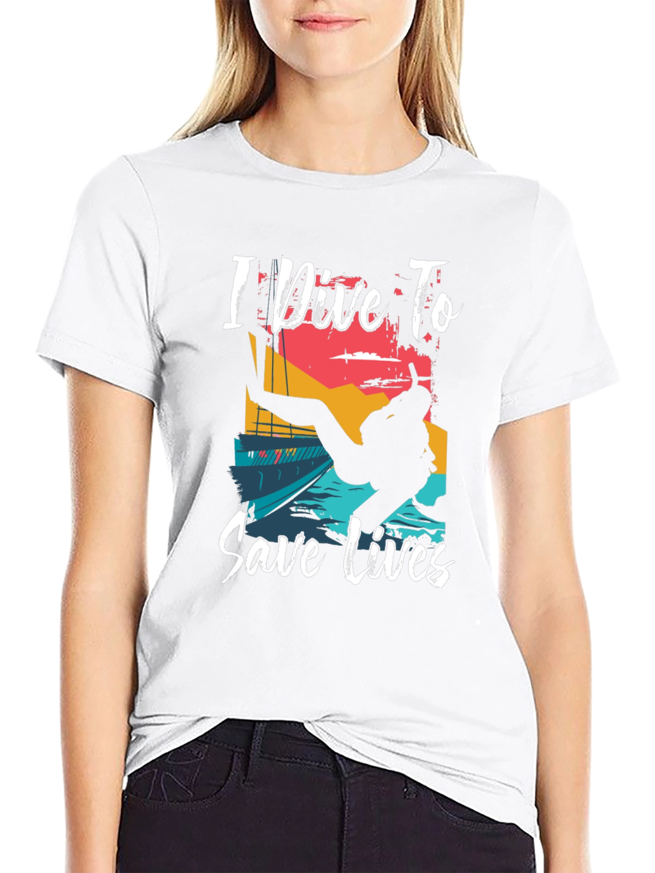 I Dive To Save Lives Graphic T-Shirt
