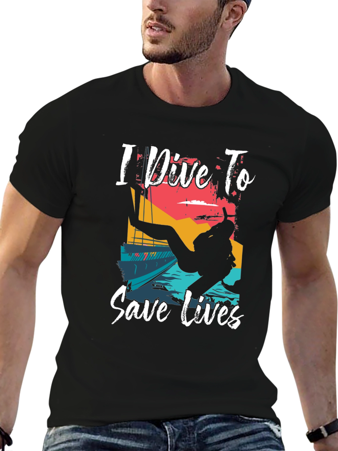 I Dive To Save Lives Graphic T-Shirt