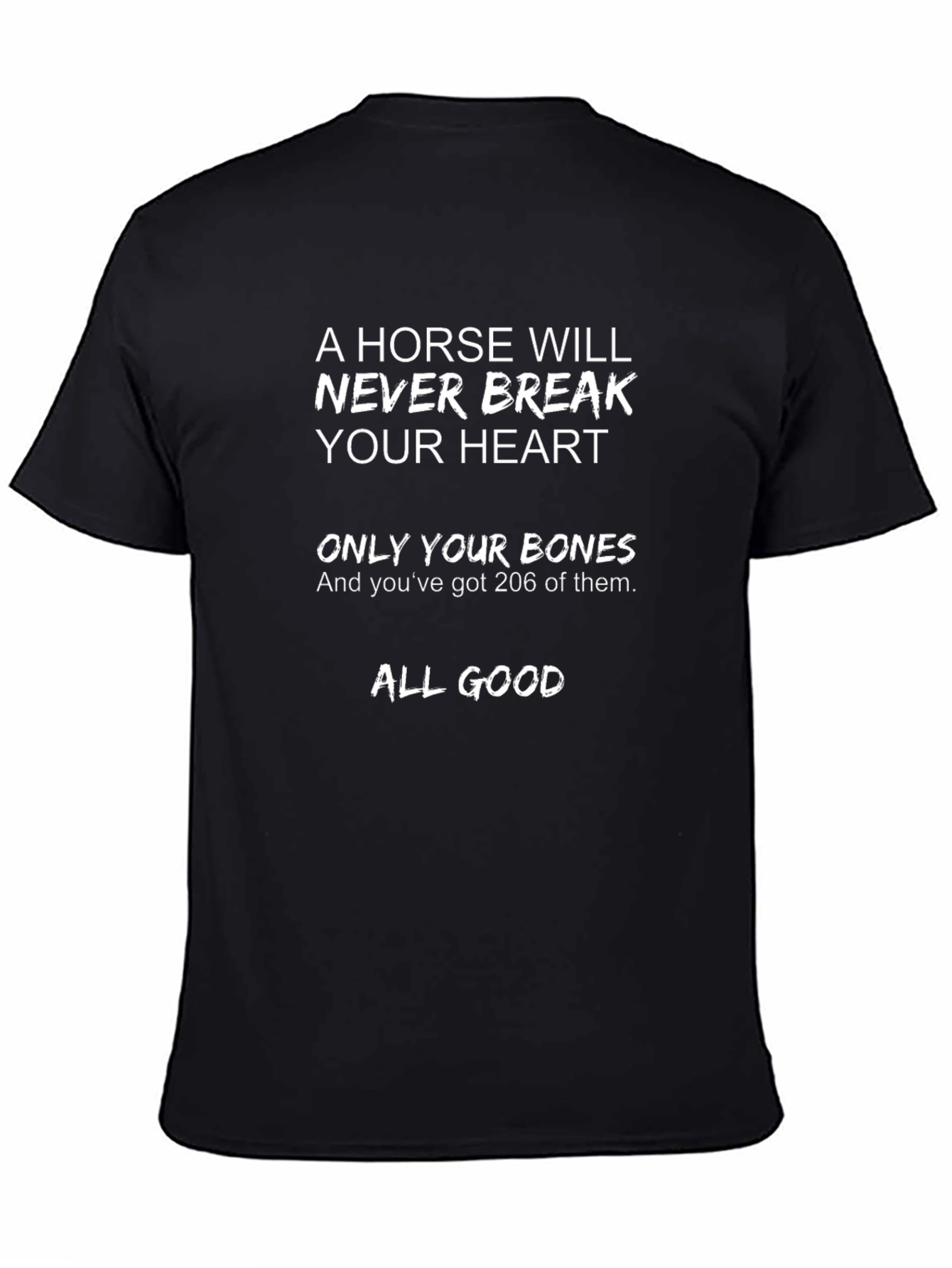 Funny Horse Lover T-Shirt: Never Break Your Heart