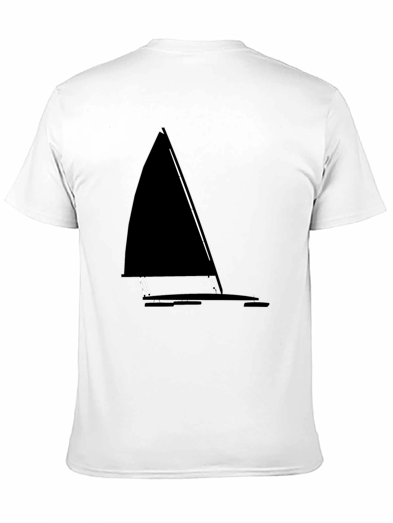 Sailboat Outline T-Shirt - Nautical Style