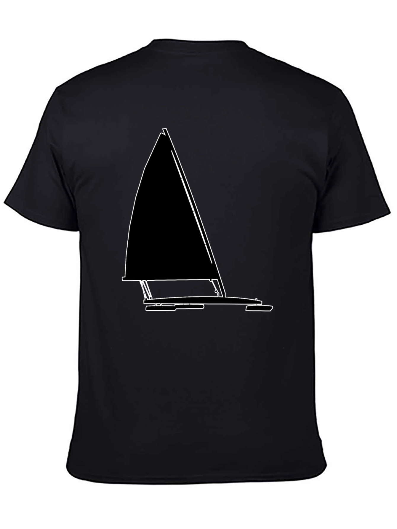 Sailboat Outline T-Shirt - Nautical Style