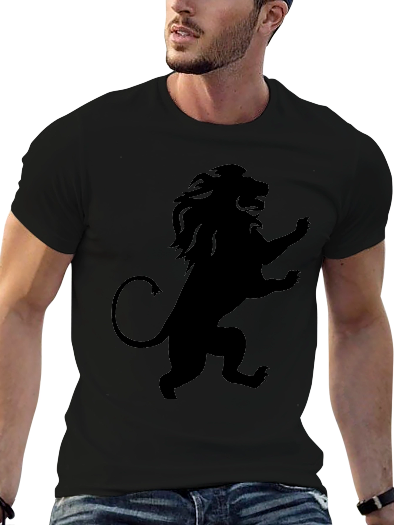Lion Rampant Graphic T-Shirt - Black