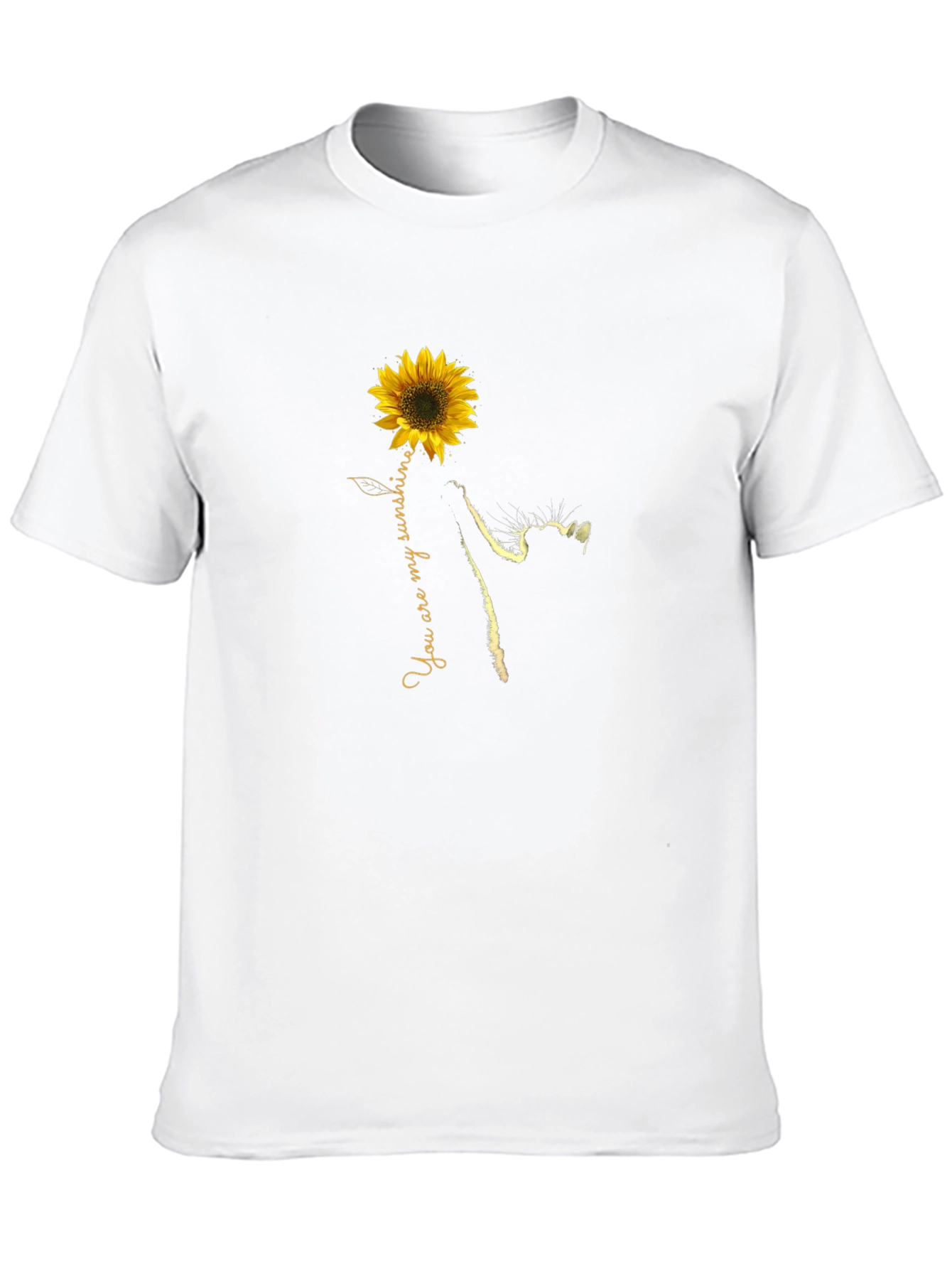 Sunflower Cat T-Shirt - You Are My Sunshine