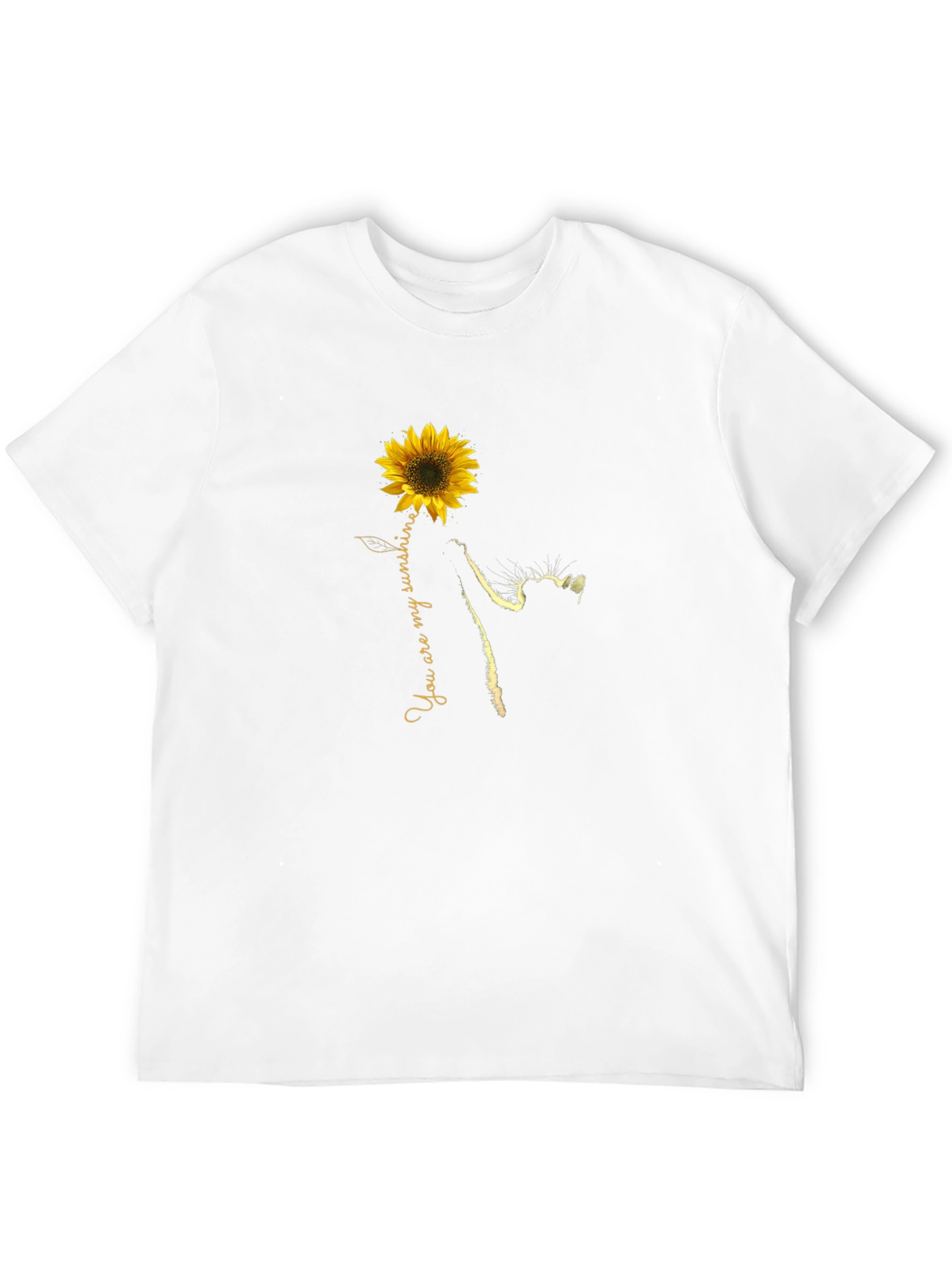 Sunflower Cat T-Shirt - You Are My Sunshine