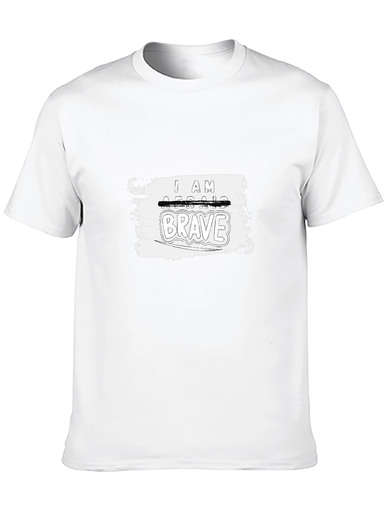 I Am Brave Graphic Tee - Black