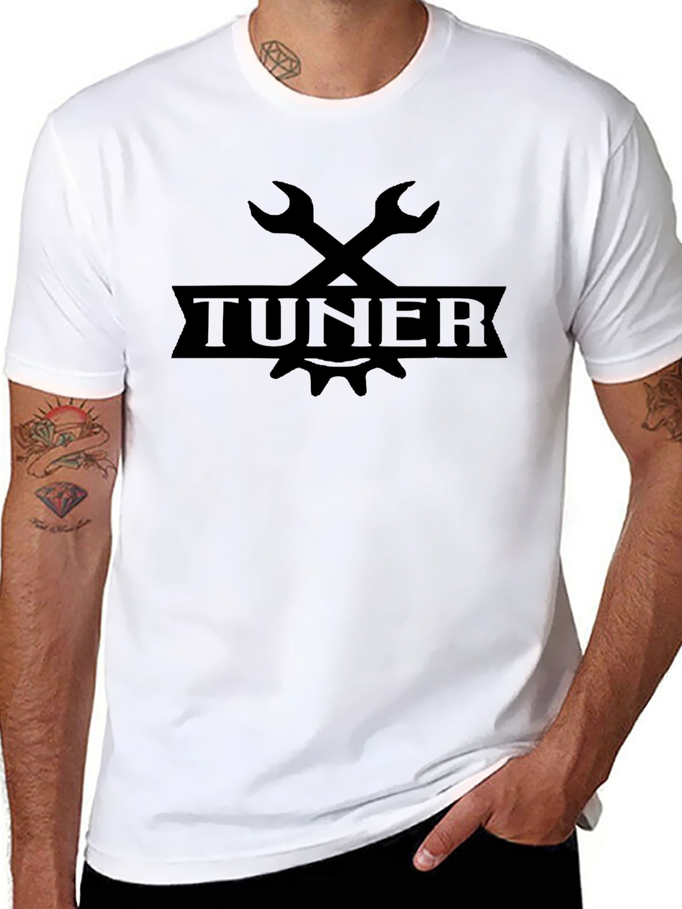Tuner Wrench Graphic Black T-Shirt