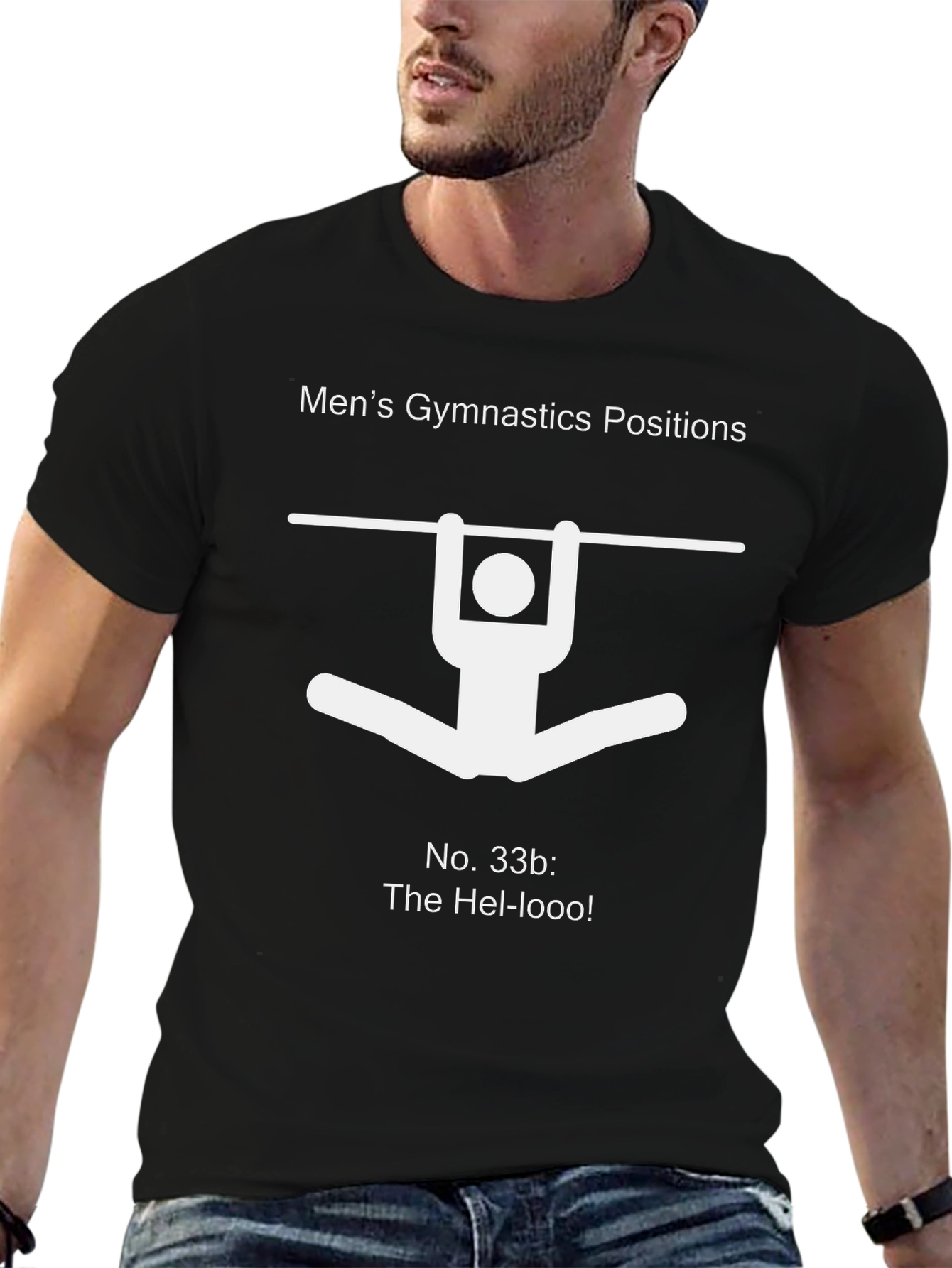 Mens Gymnastics Positions T-Shirt - The Hel-looo!