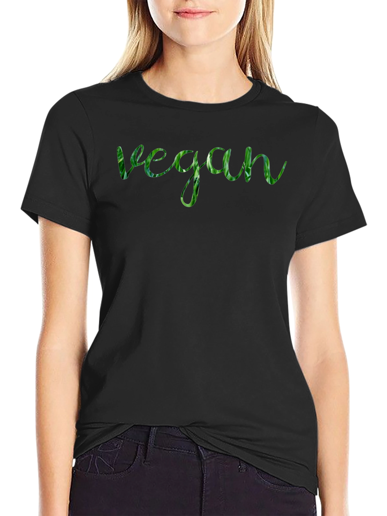 Vegan Green Leaf T-Shirt - Stylish & Eco-Friendly!