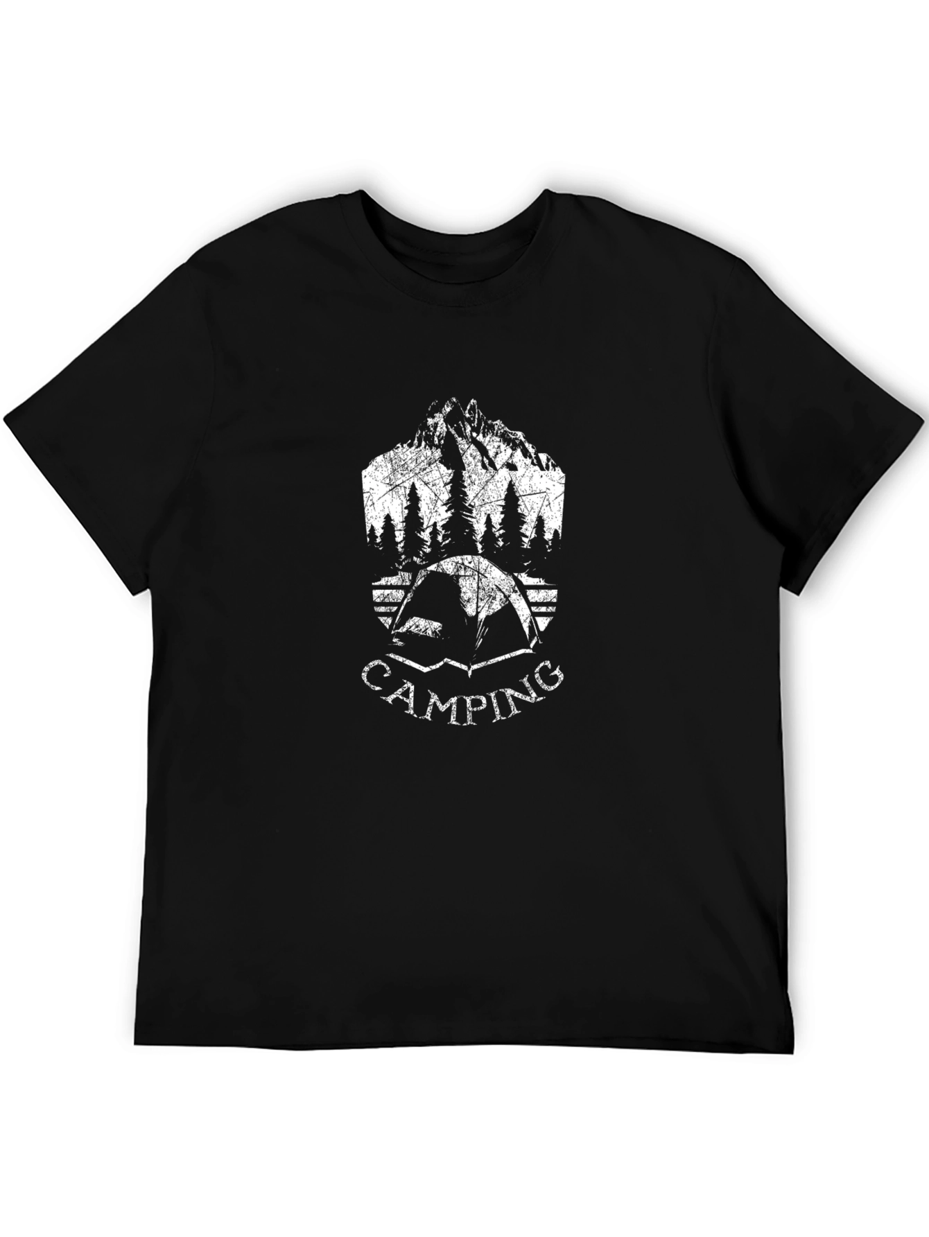 Camping Graphic T-Shirt - Mountain Tent Design
