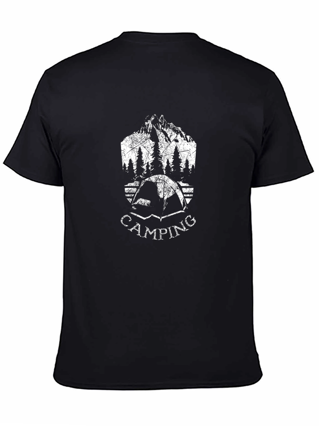 Camping Graphic T-Shirt - Mountain Tent Design