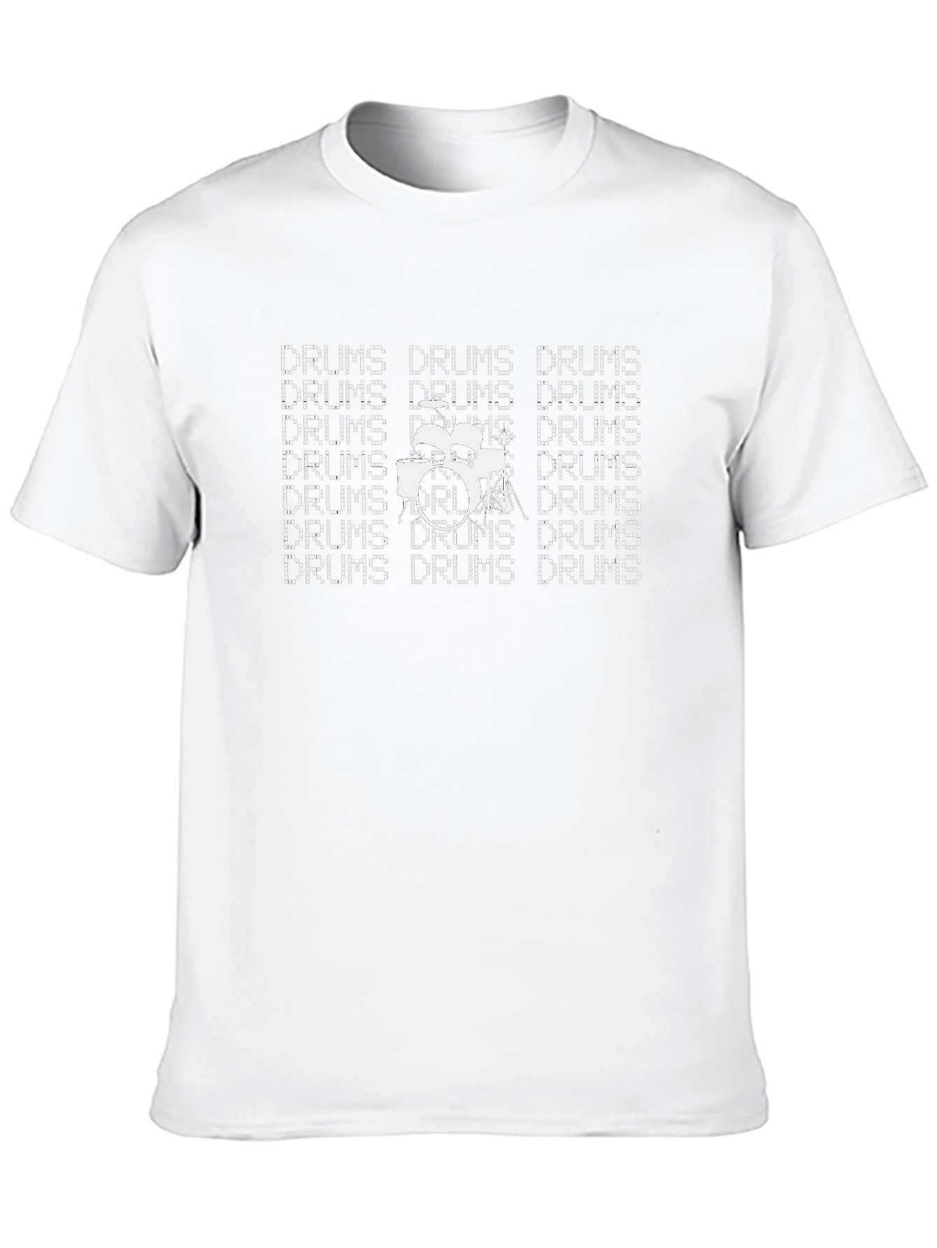 Drum Set Graphic T-Shirt - Music Lover Tee