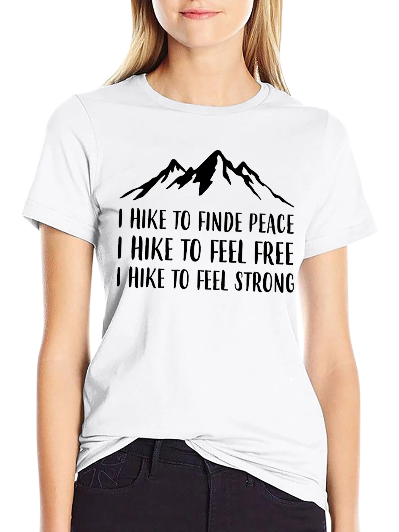 Hikers Motivational Black Graphic Tee