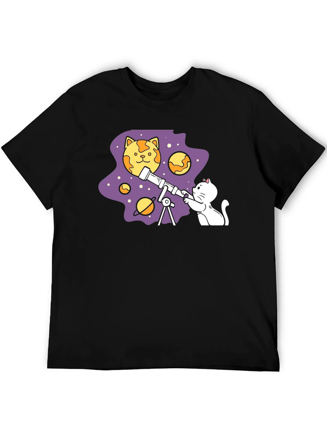 Cat Astronomer T-Shirt - Space Adventure
