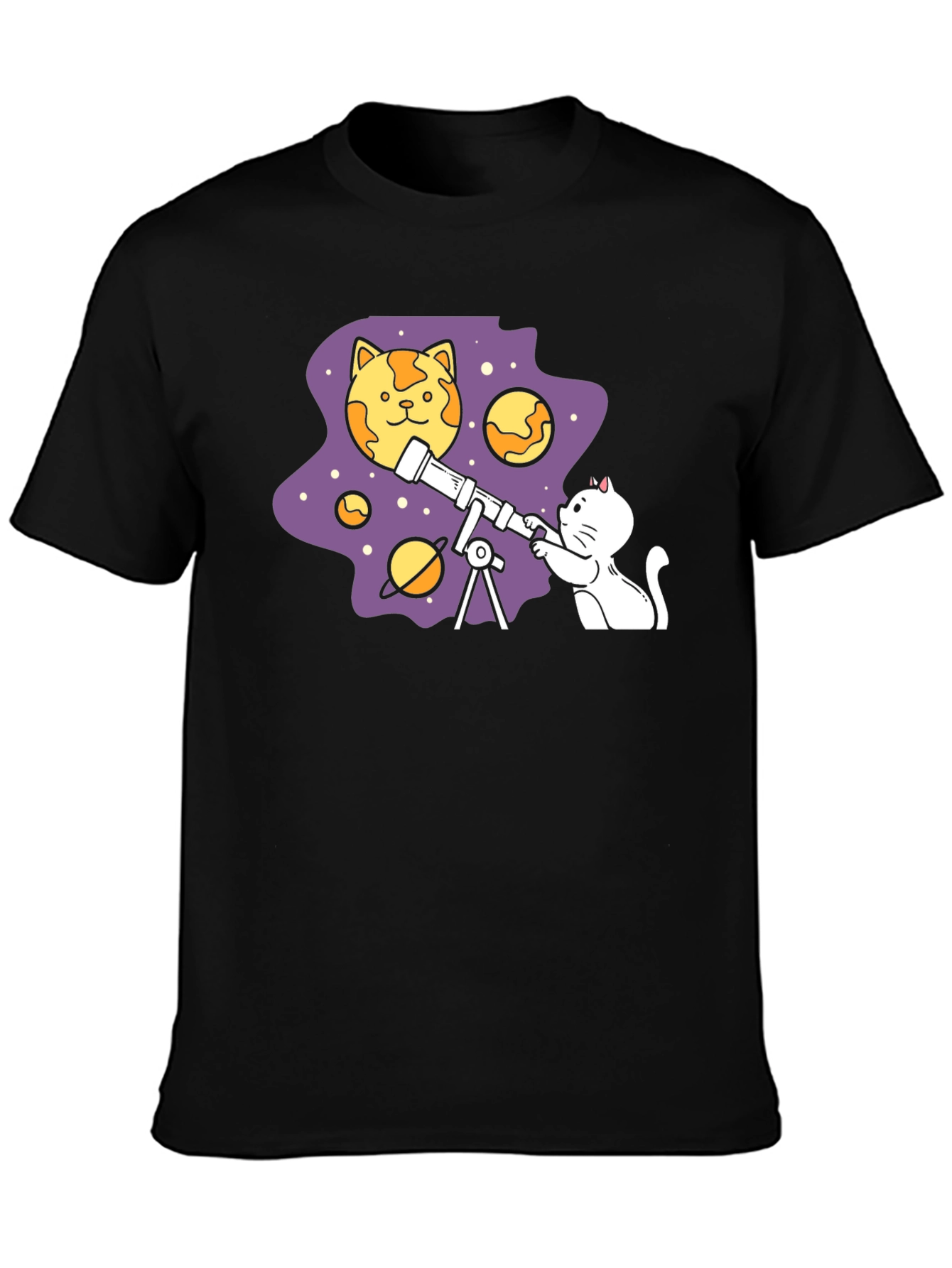 Cat Astronomer T-Shirt - Space Adventure