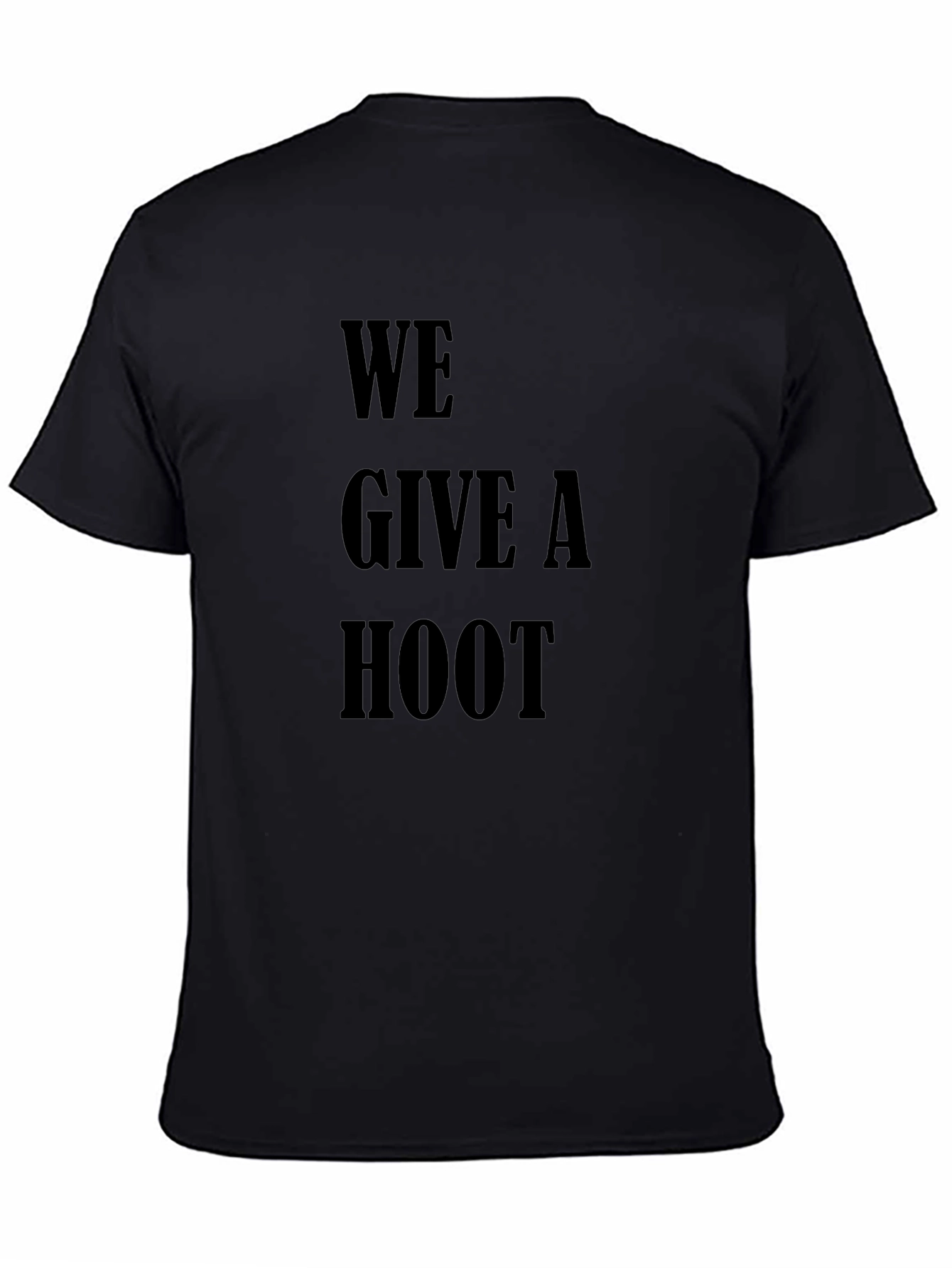 We Give A Hoot Graphic T-Shirt - Black