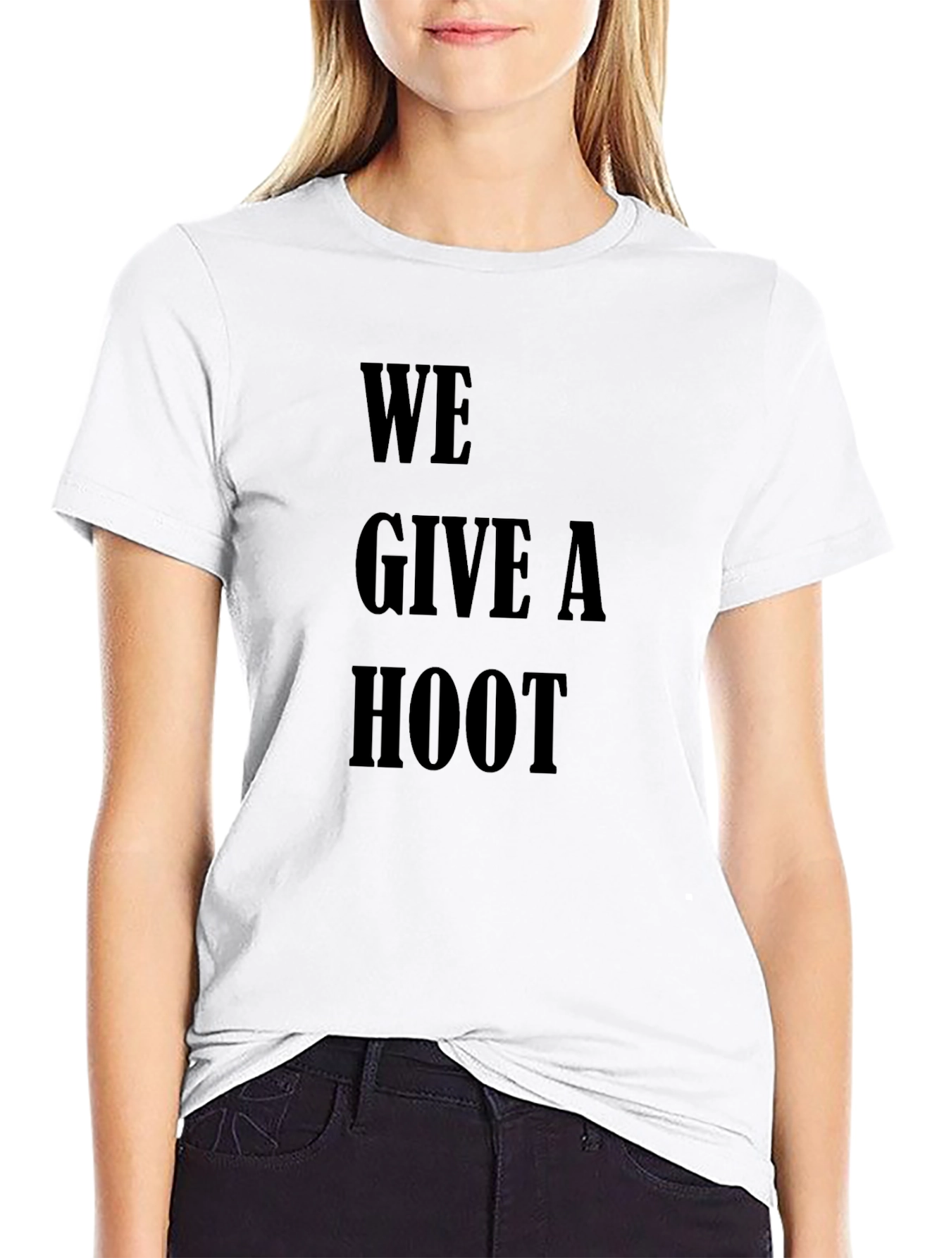 We Give A Hoot Graphic T-Shirt - Black