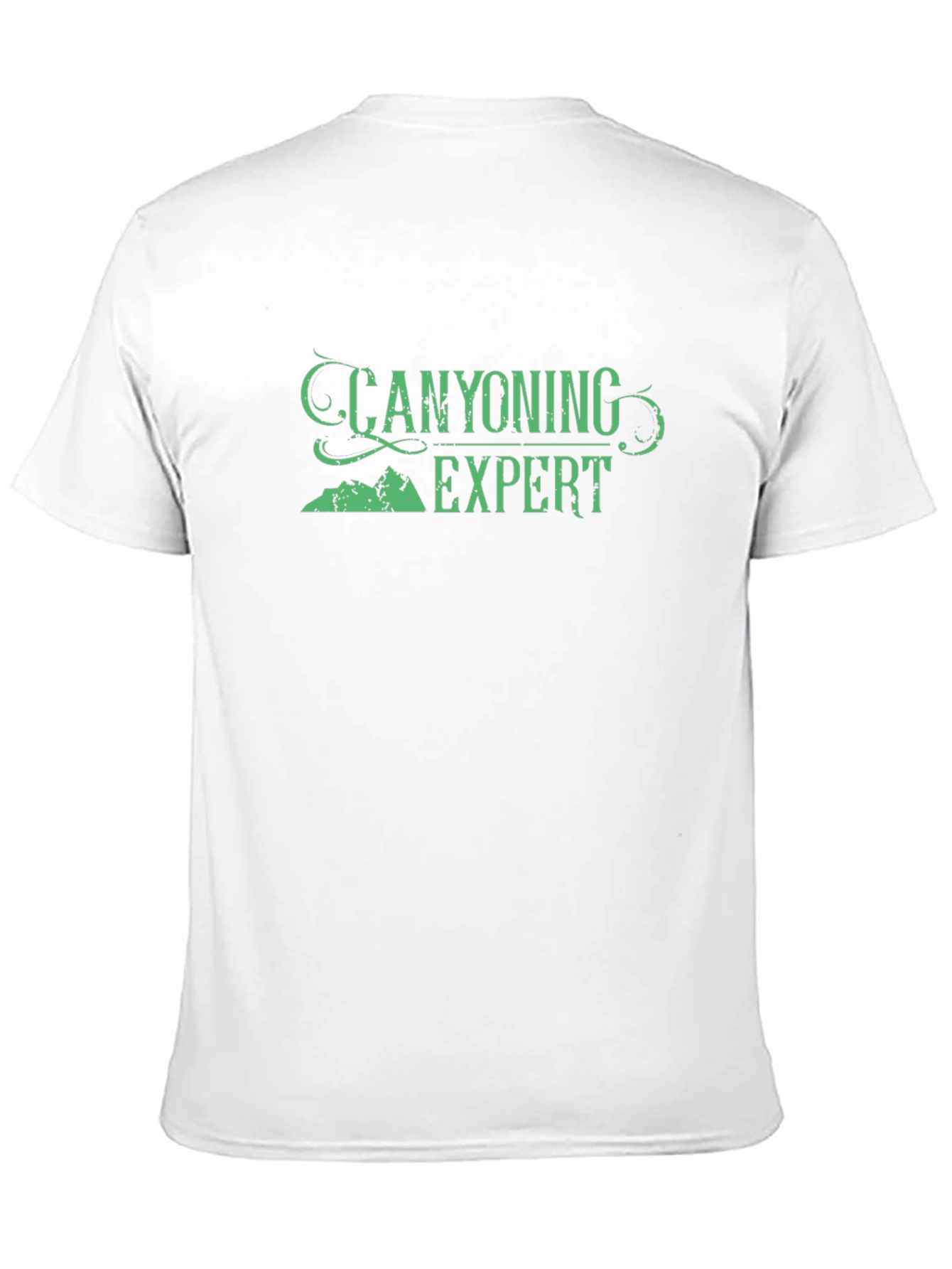 Canyoning Expert Graphic T-Shirt - Black Crew Neck