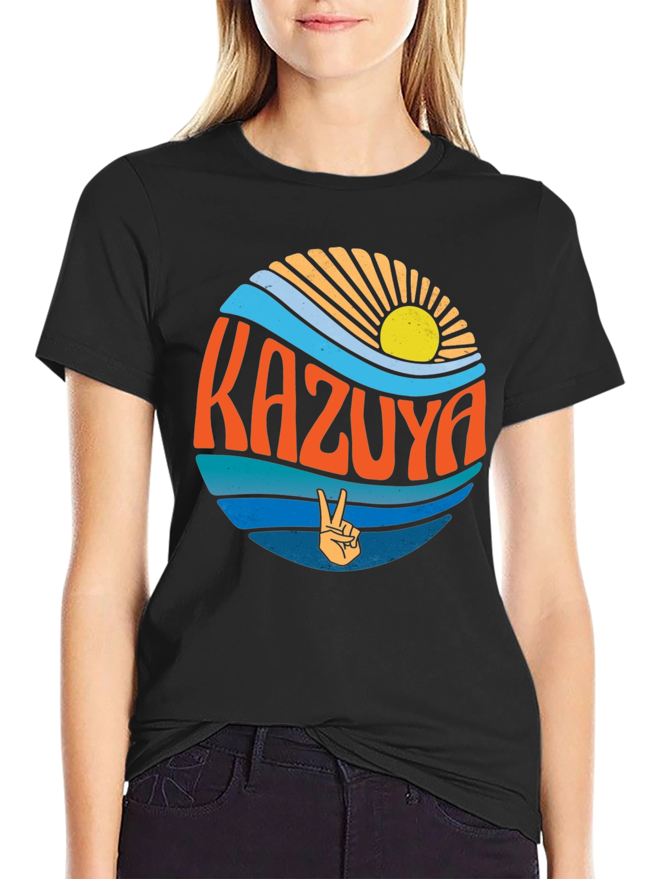 Kazuya Graphic Tee - Retro Style Summer Vibes