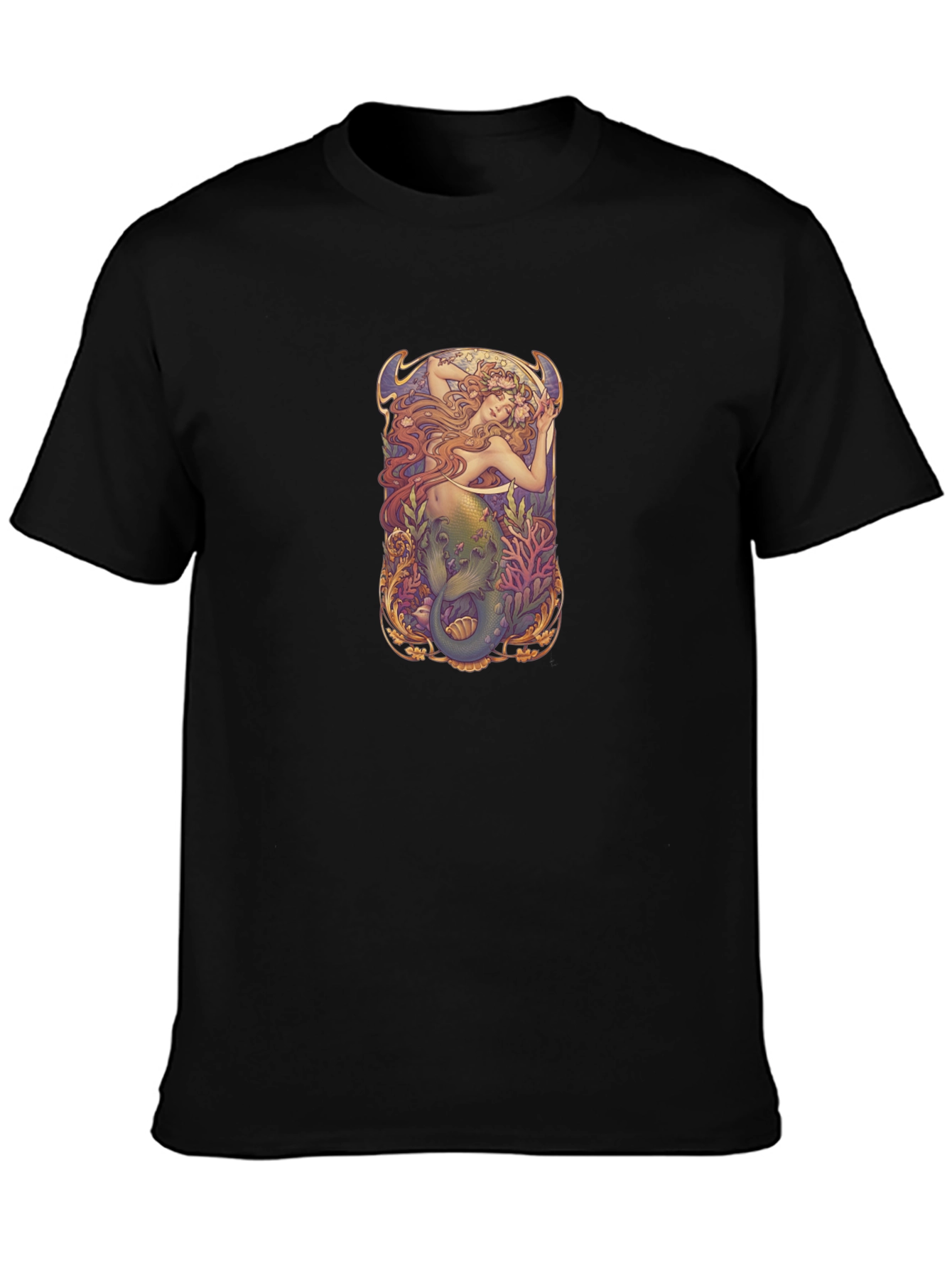 Art Nouveau Mermaid Graphic T-Shirt