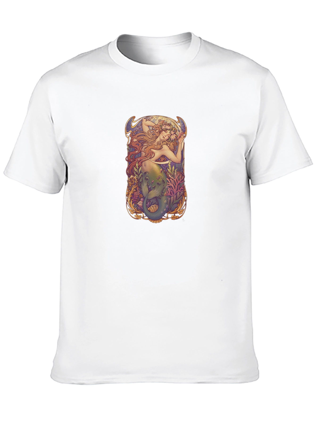 Art Nouveau Mermaid Graphic T-Shirt
