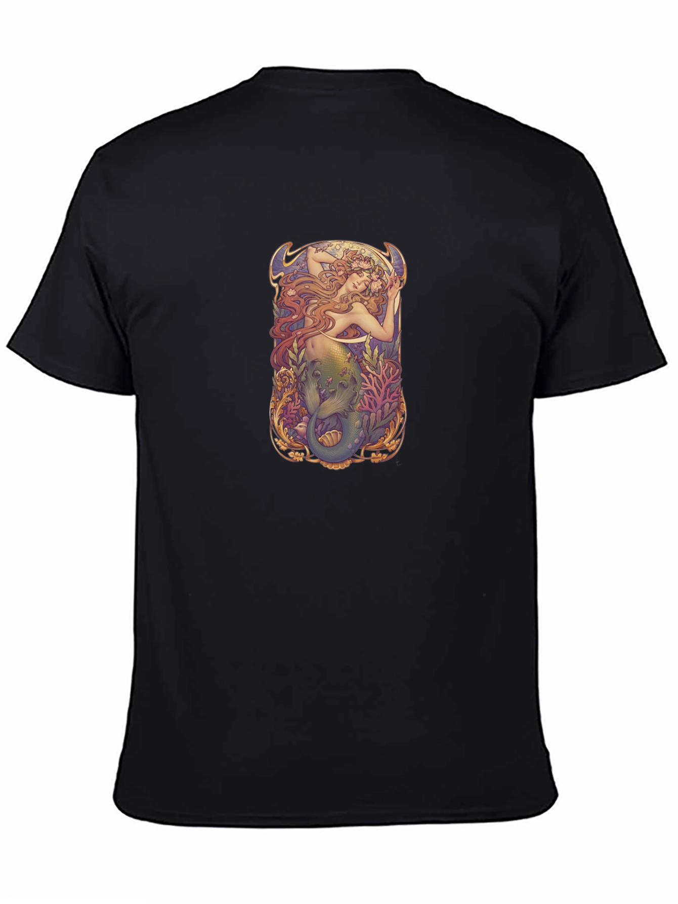 Art Nouveau Mermaid Graphic T-Shirt
