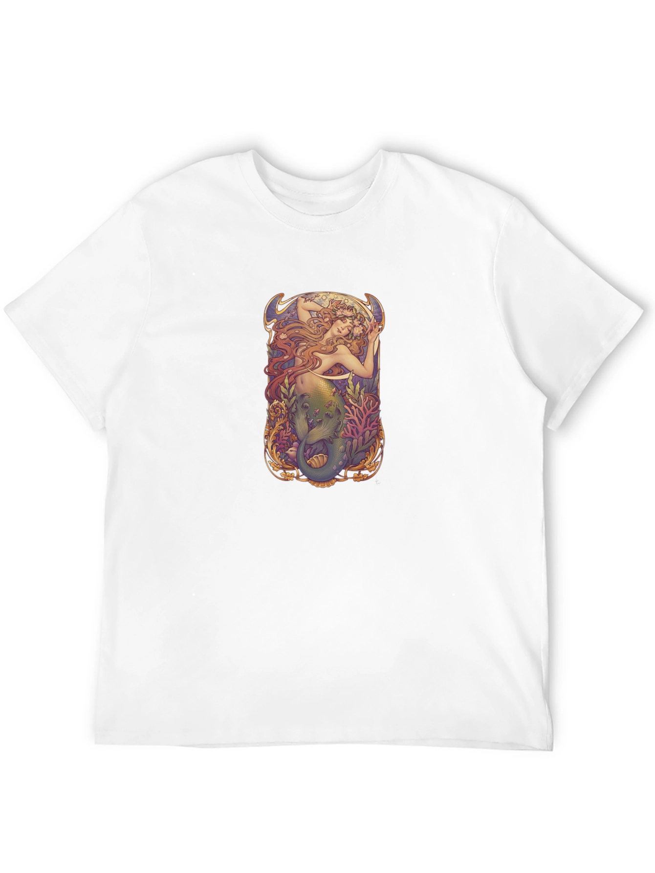Art Nouveau Mermaid Graphic T-Shirt