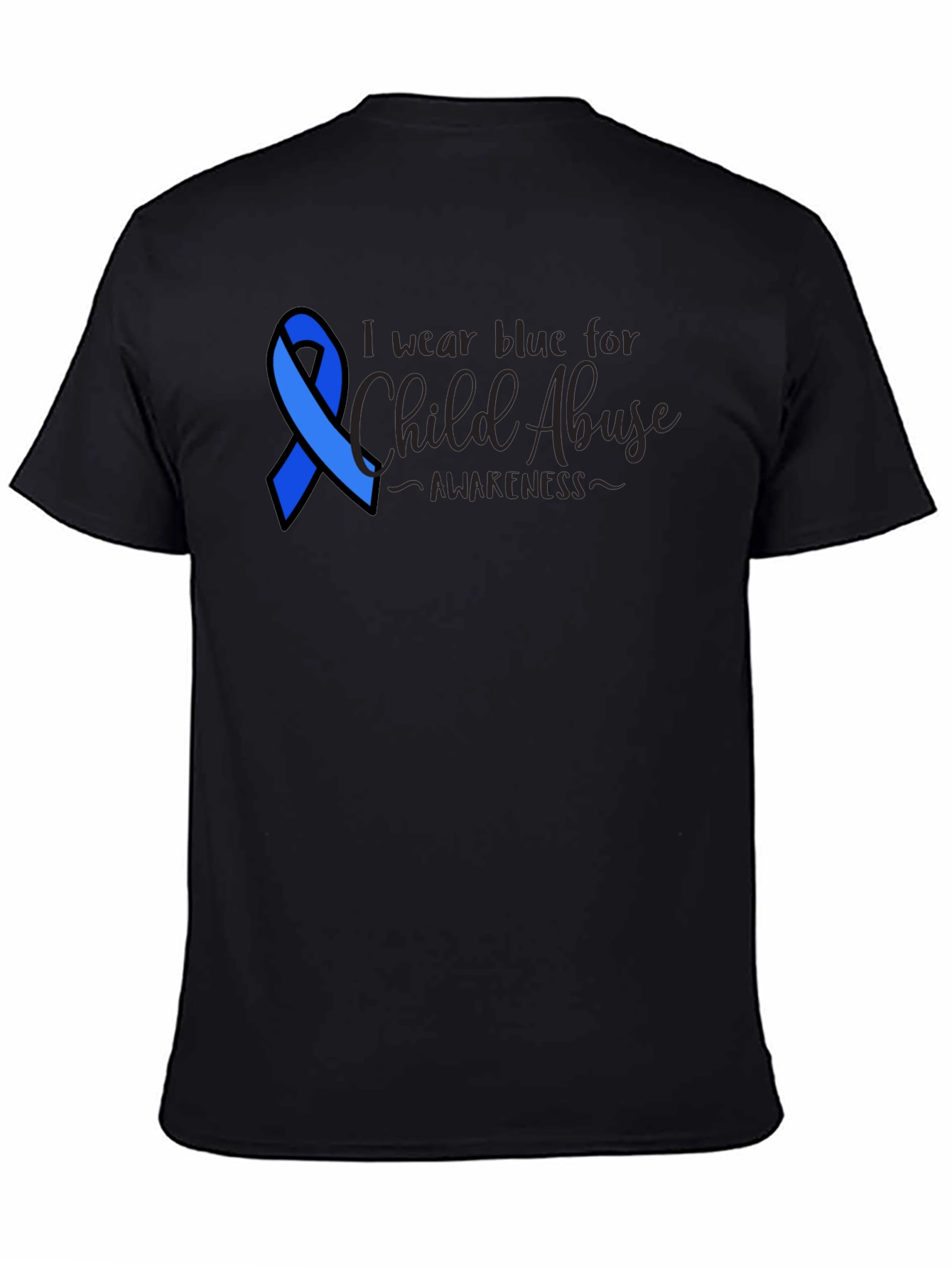 Child Abuse Awareness Blue Ribbon Tee