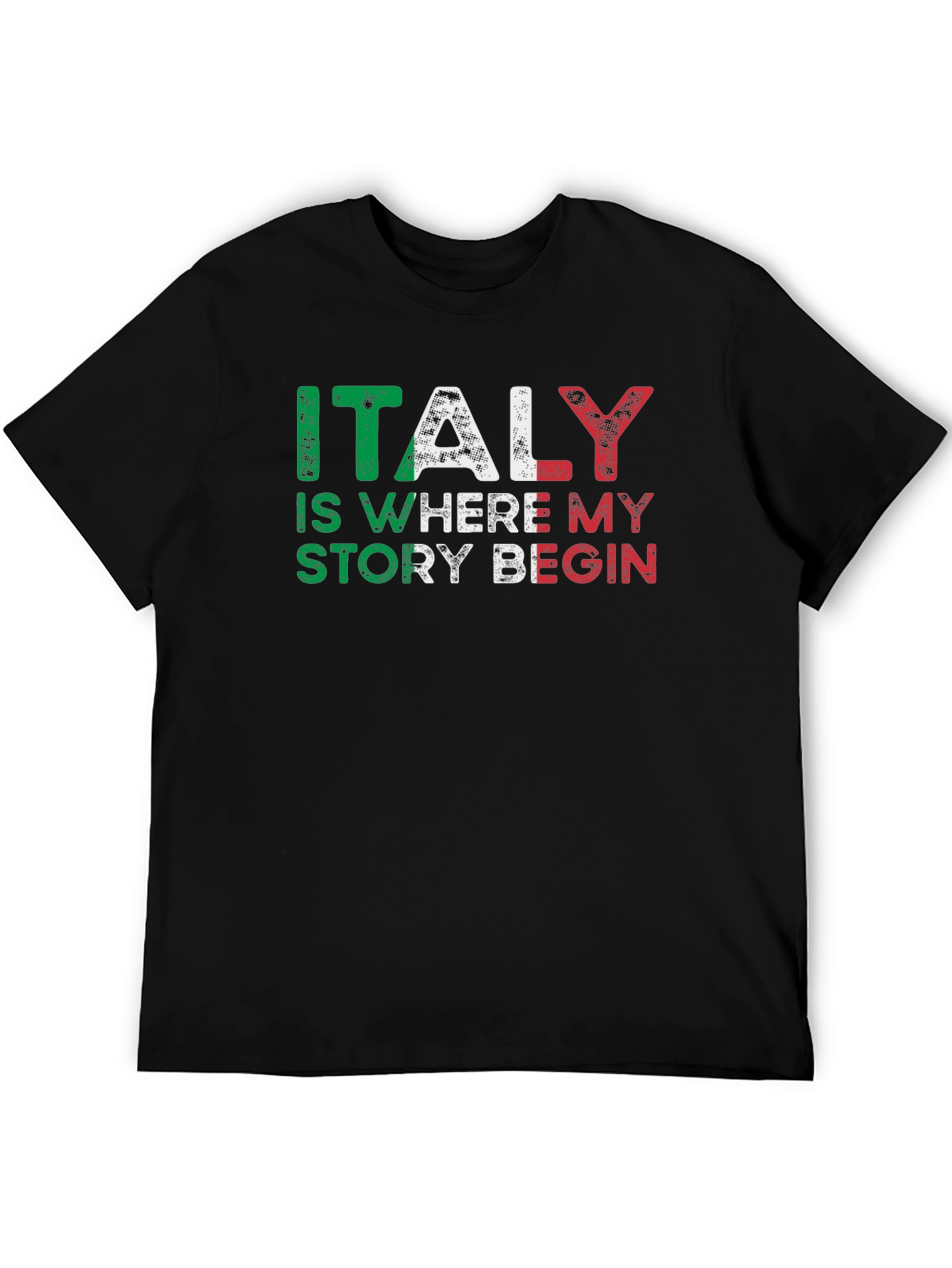 Italy Story Graphic Tee - Black