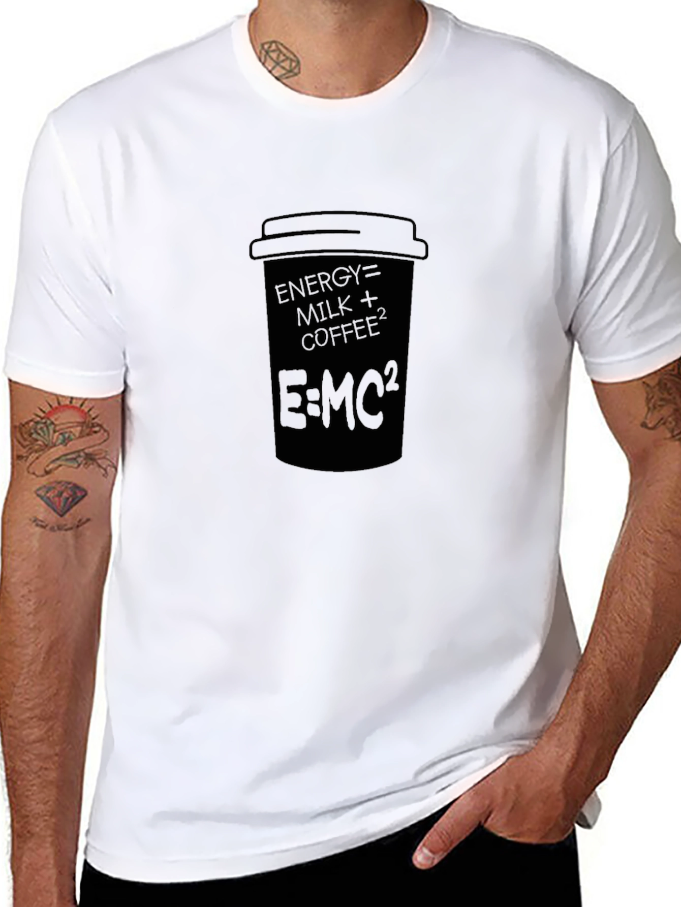 Energy = Coffee T-Shirt: Science Nerd Apparel