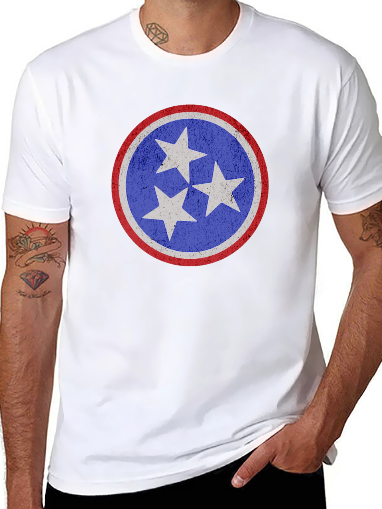 Tennessee Flag T-Shirt - Distressed Design