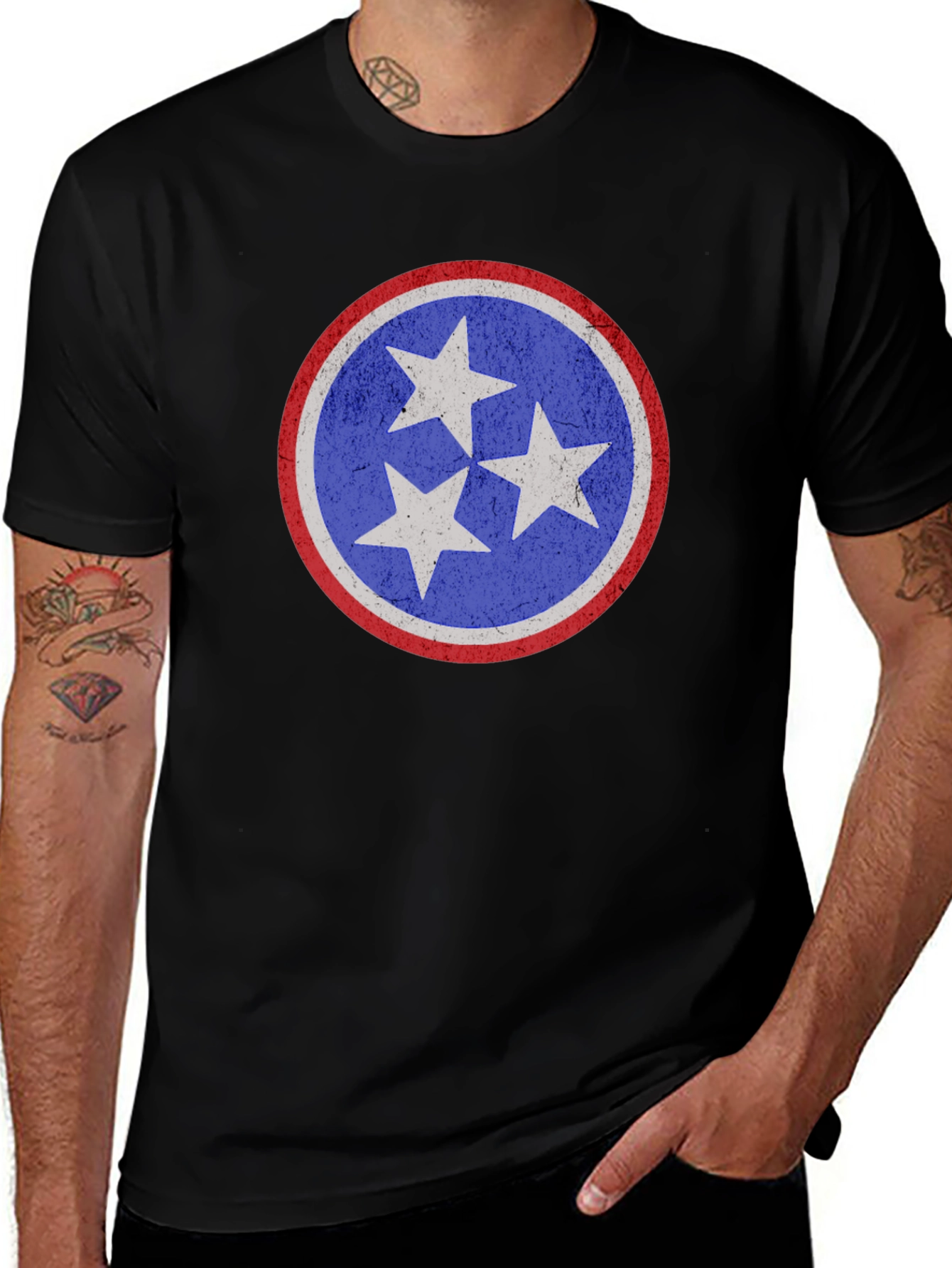 Tennessee Flag T-Shirt - Distressed Design