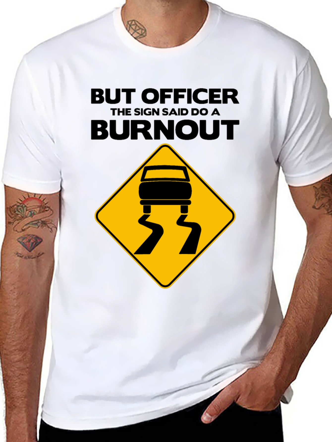 But Officer Burnout T-Shirt - Funny Car Enthusiast Tee