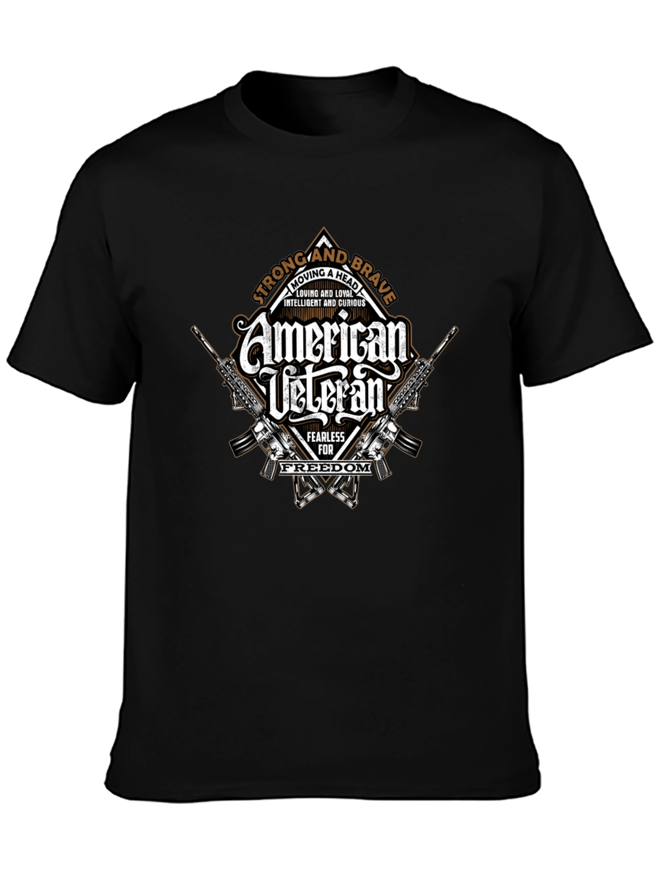 American Veteran Graphic Print T-Shirt