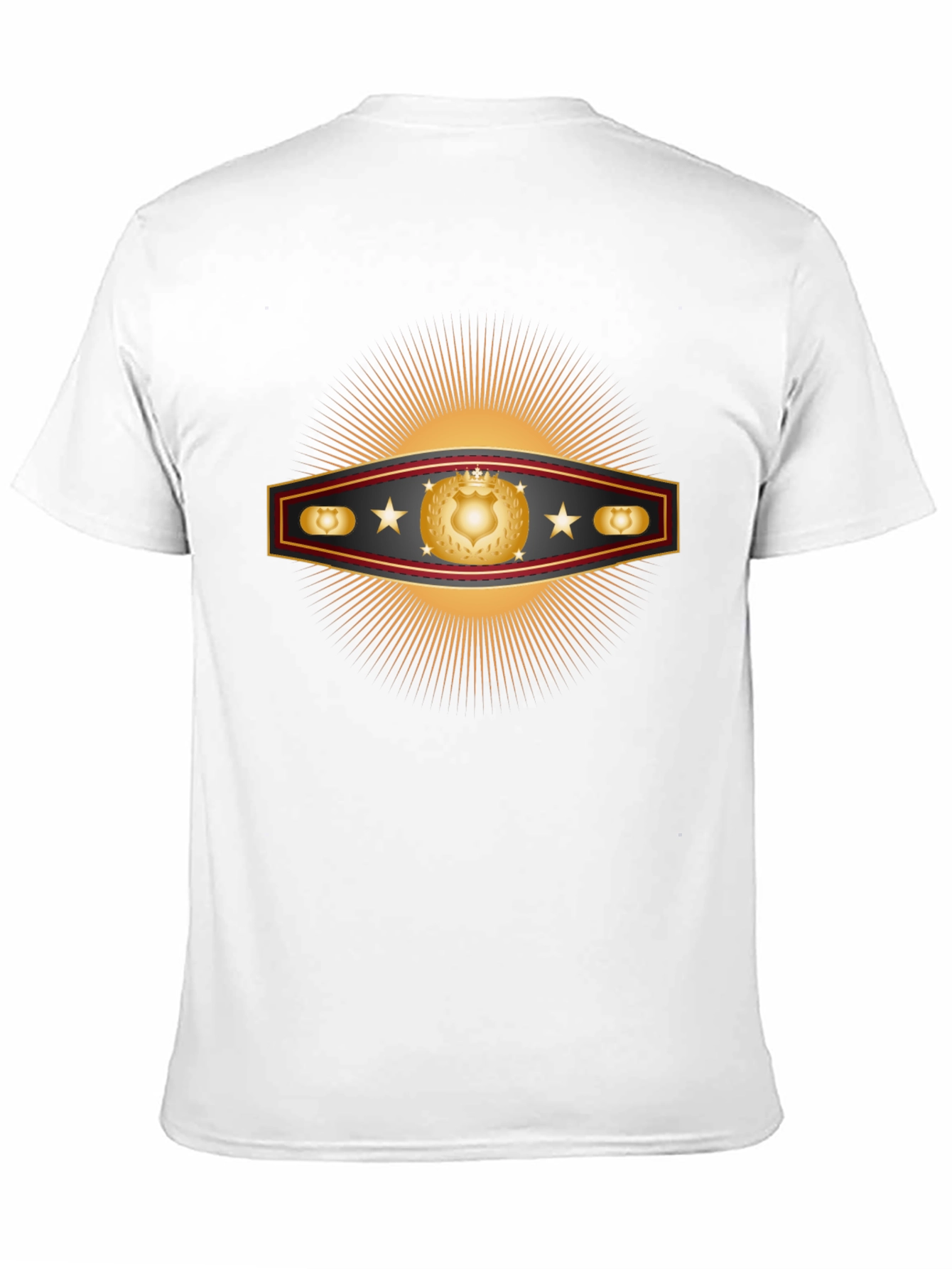 Golden Shield Starburst Graphic T-Shirt