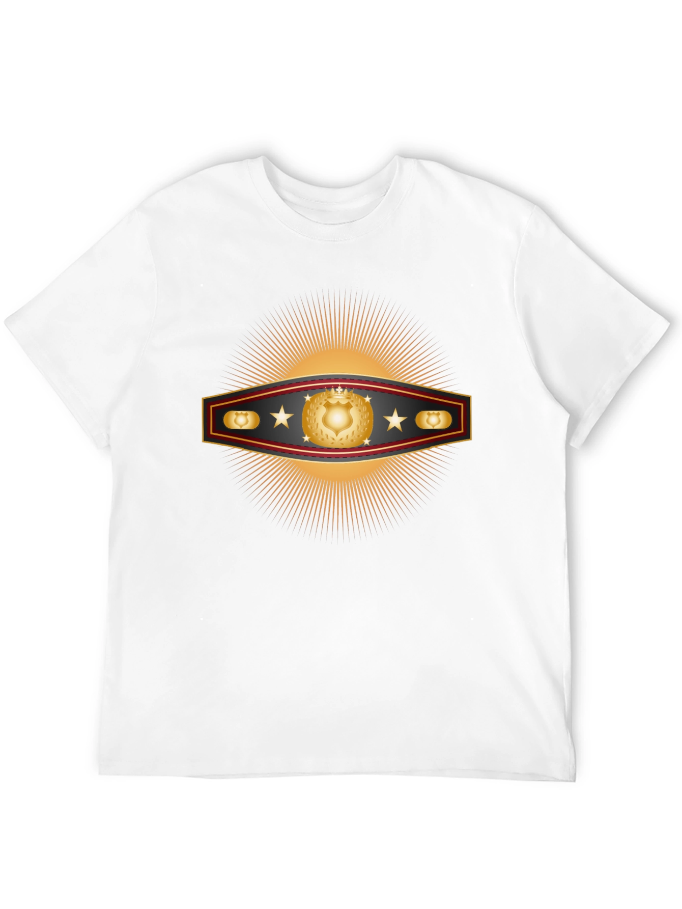 Golden Shield Starburst Graphic T-Shirt