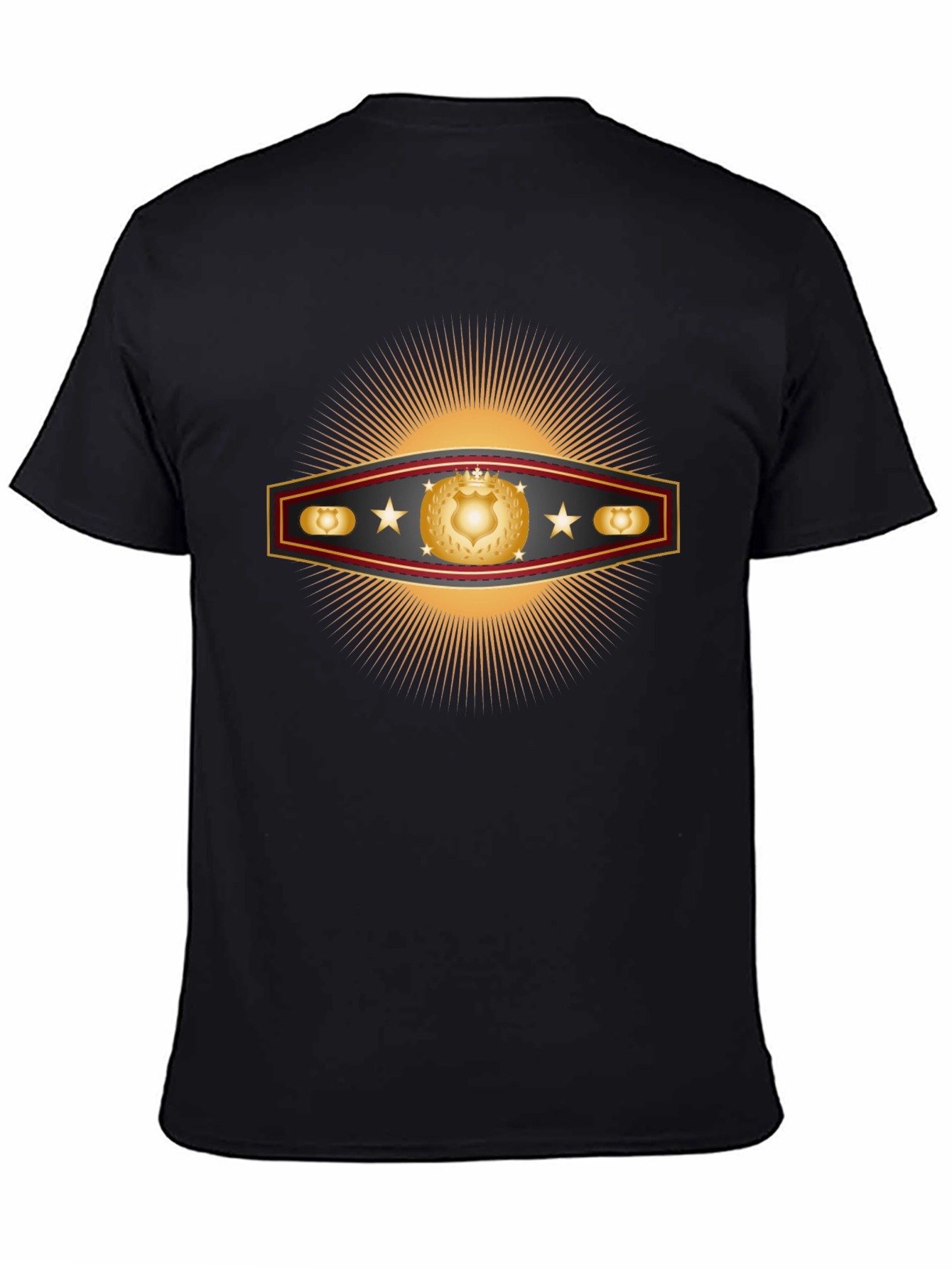 Golden Shield Starburst Graphic T-Shirt