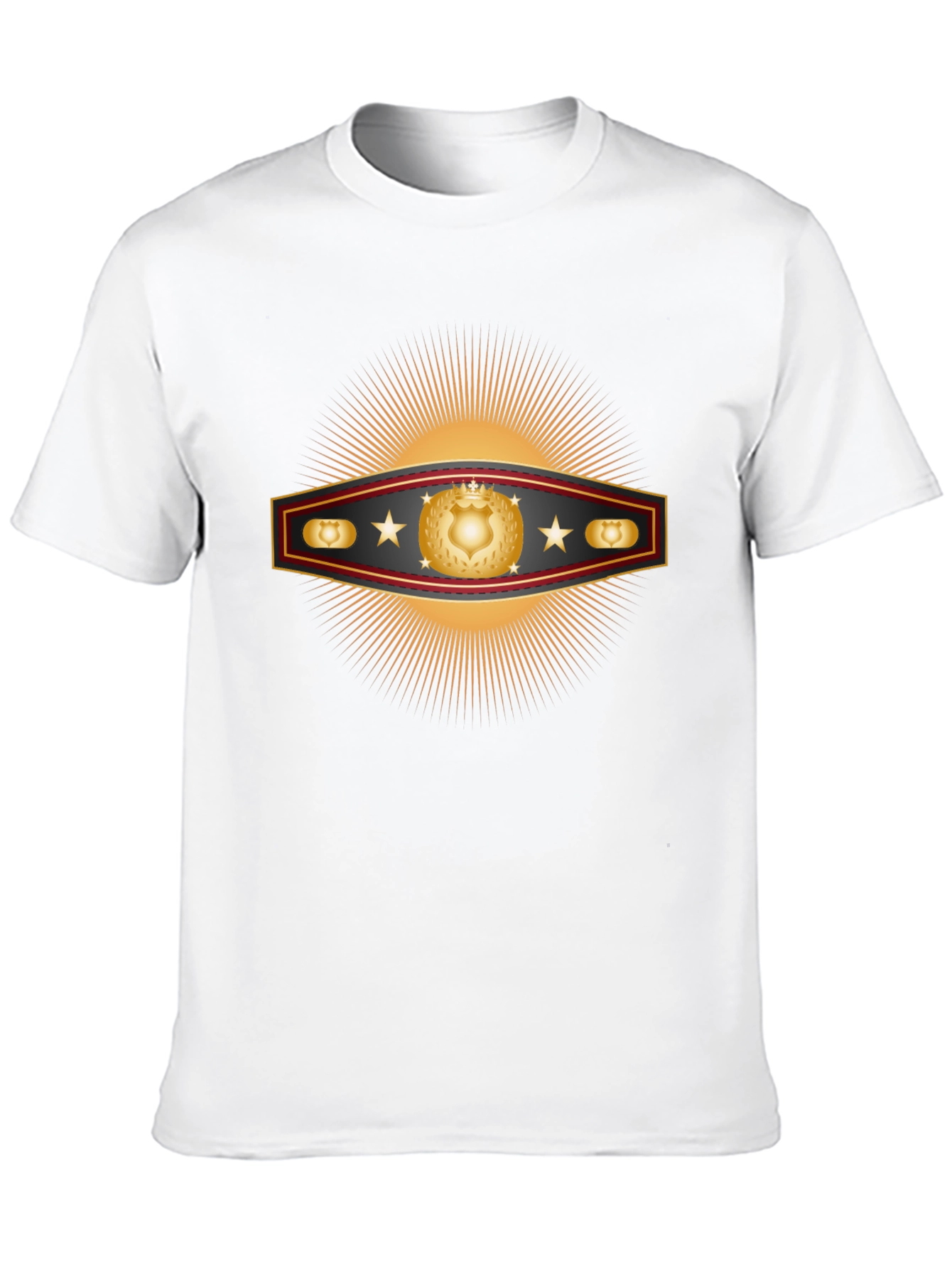 Golden Shield Starburst Graphic T-Shirt