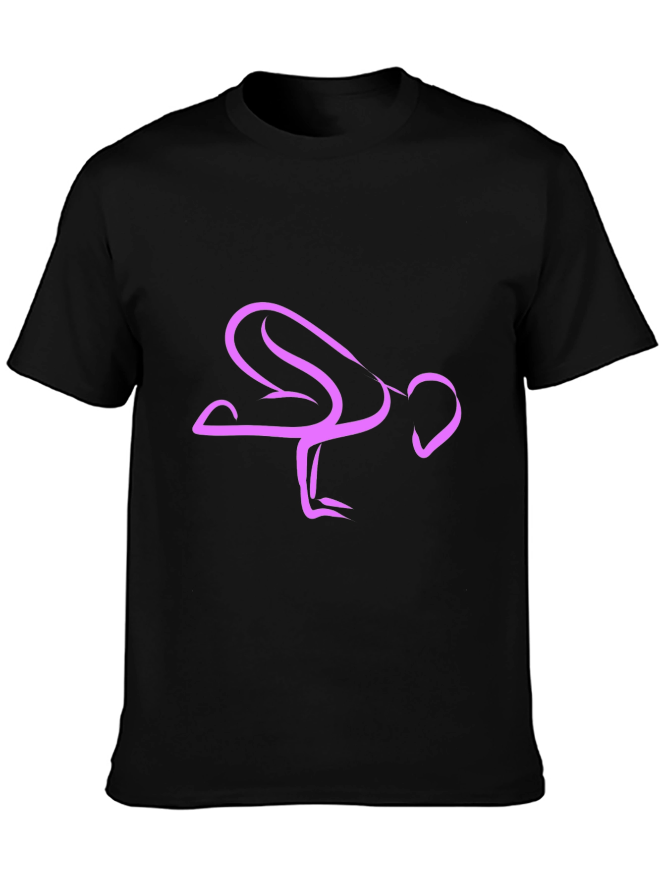 Yoga Pose Graphic Tee - Modern Design