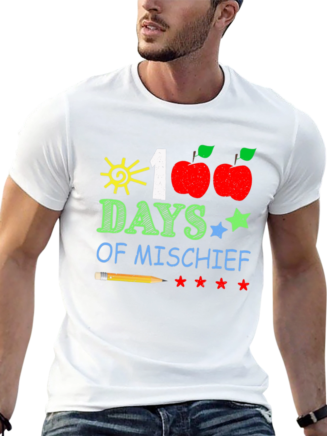 100 Days of Mischief T-Shirt: Teacher/Student School Tee