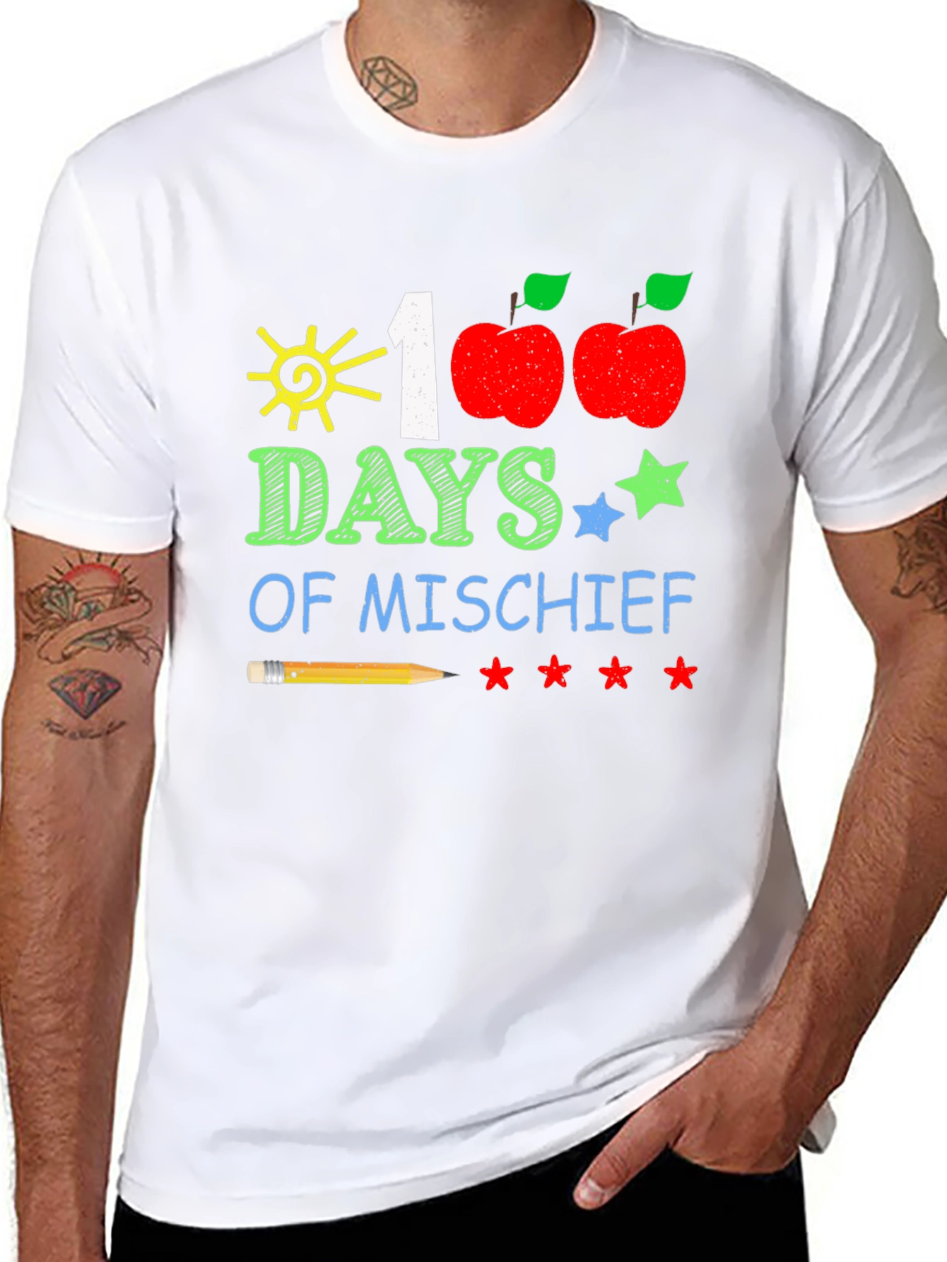 100 Days of Mischief T-Shirt: Teacher/Student School Tee