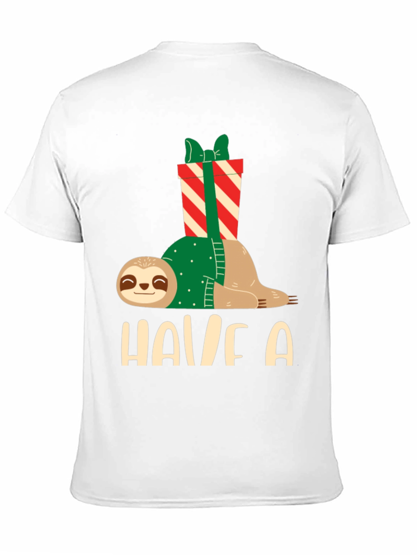 Holiday Sloth T-Shirt - Festive Relaxed Fit